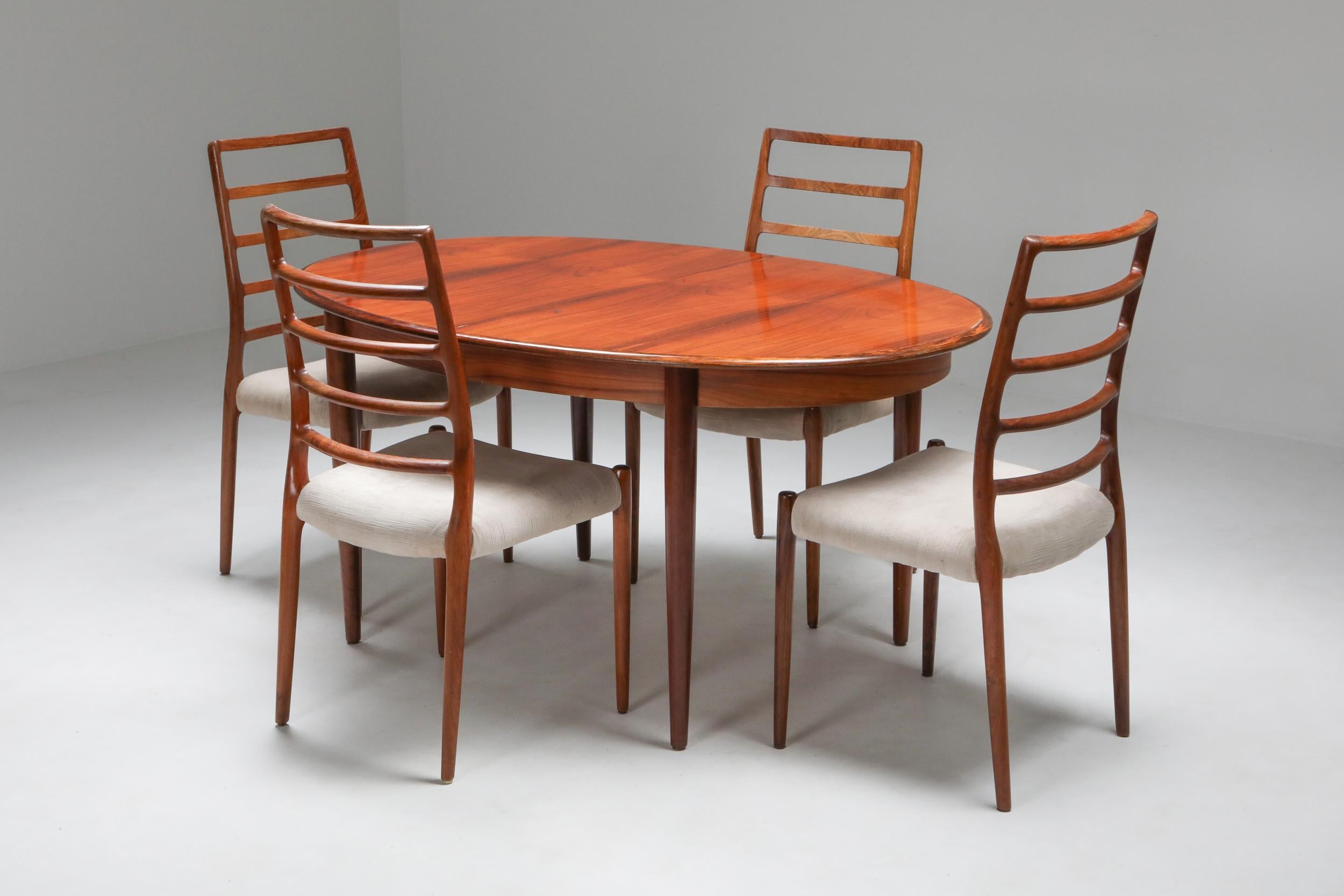 Danish Modern Extendable Dining Table by Møller 3