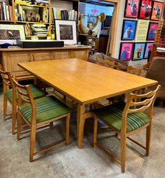 Danish Modern Extendable Oak Dining Table, circa 1960s