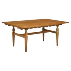 Danish Modern Extendable Oak Dining Table, circa 1960s