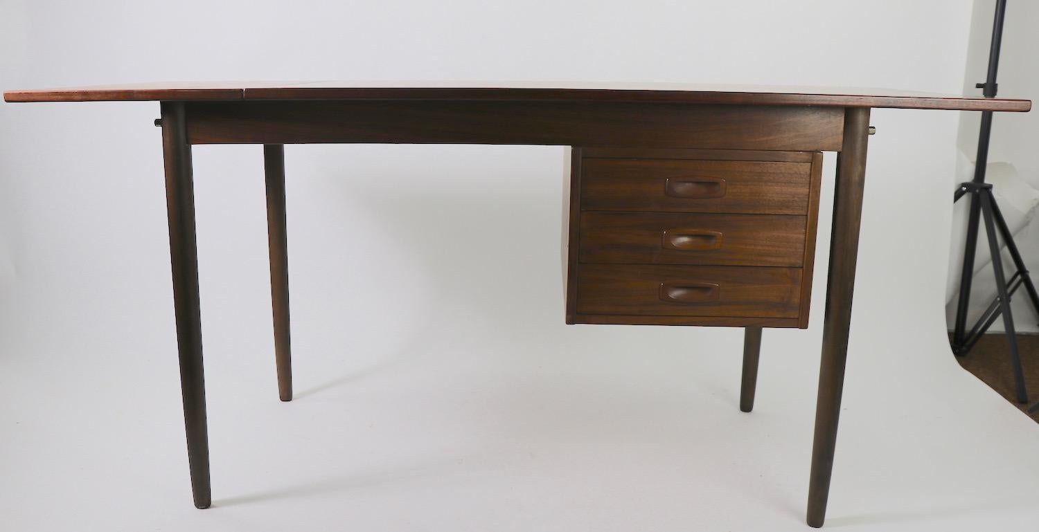 Danish Modern Extension Slide Top Desk 5