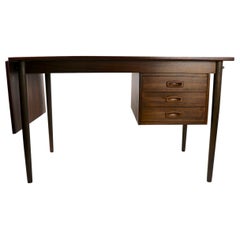 Danish Modern Extension Slide Top Desk