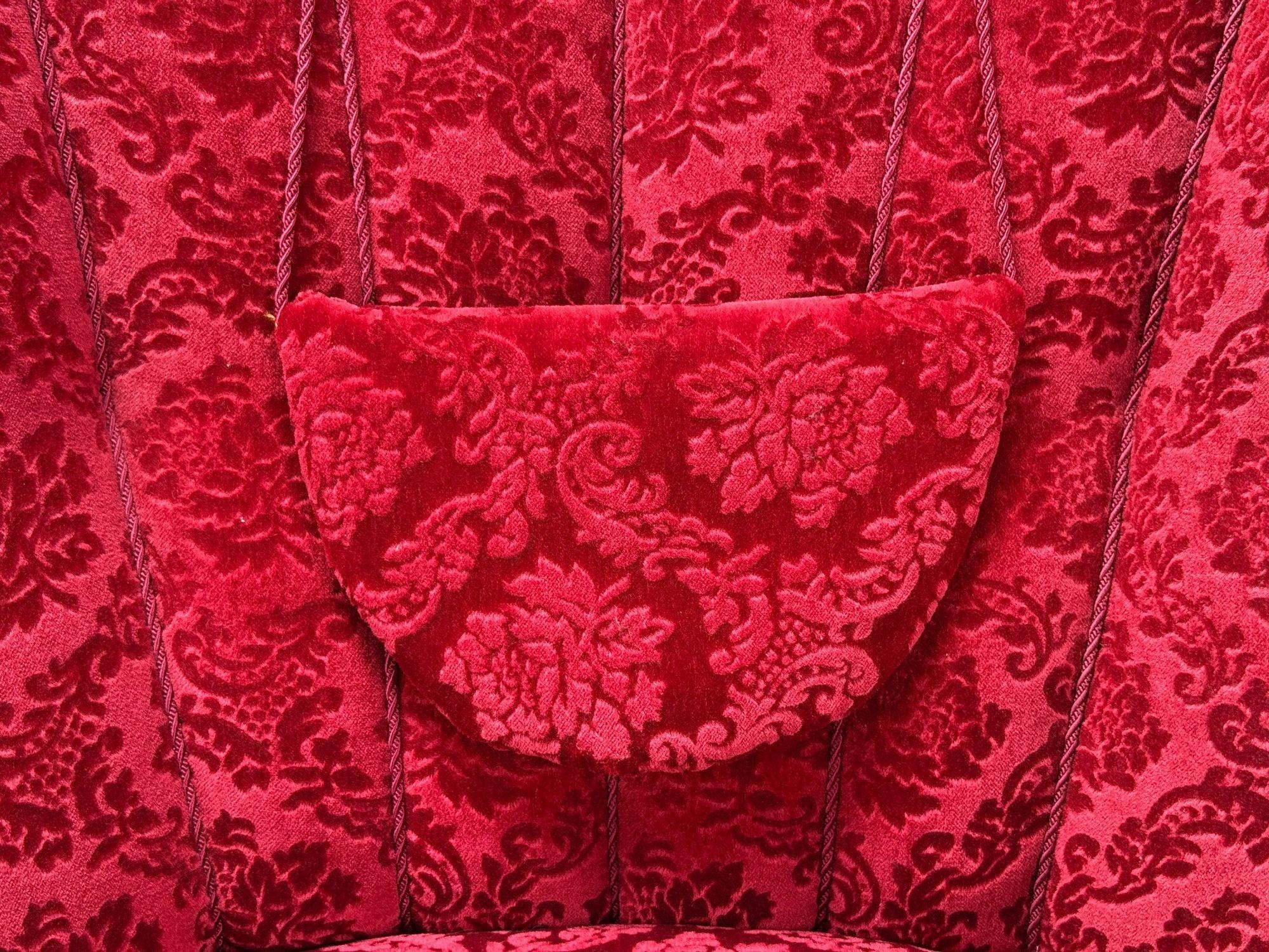 Modernas sillas danesas, tela, madera, para él y para ella, Dinamarca, años 60 en venta 5