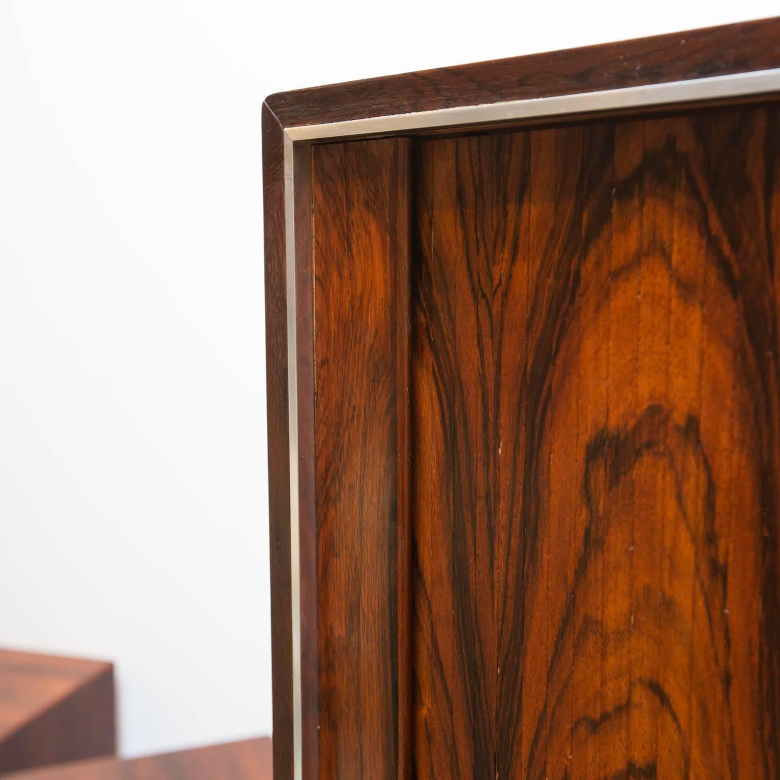Birch Danish Modern Falster Rosewood Tall Dresser