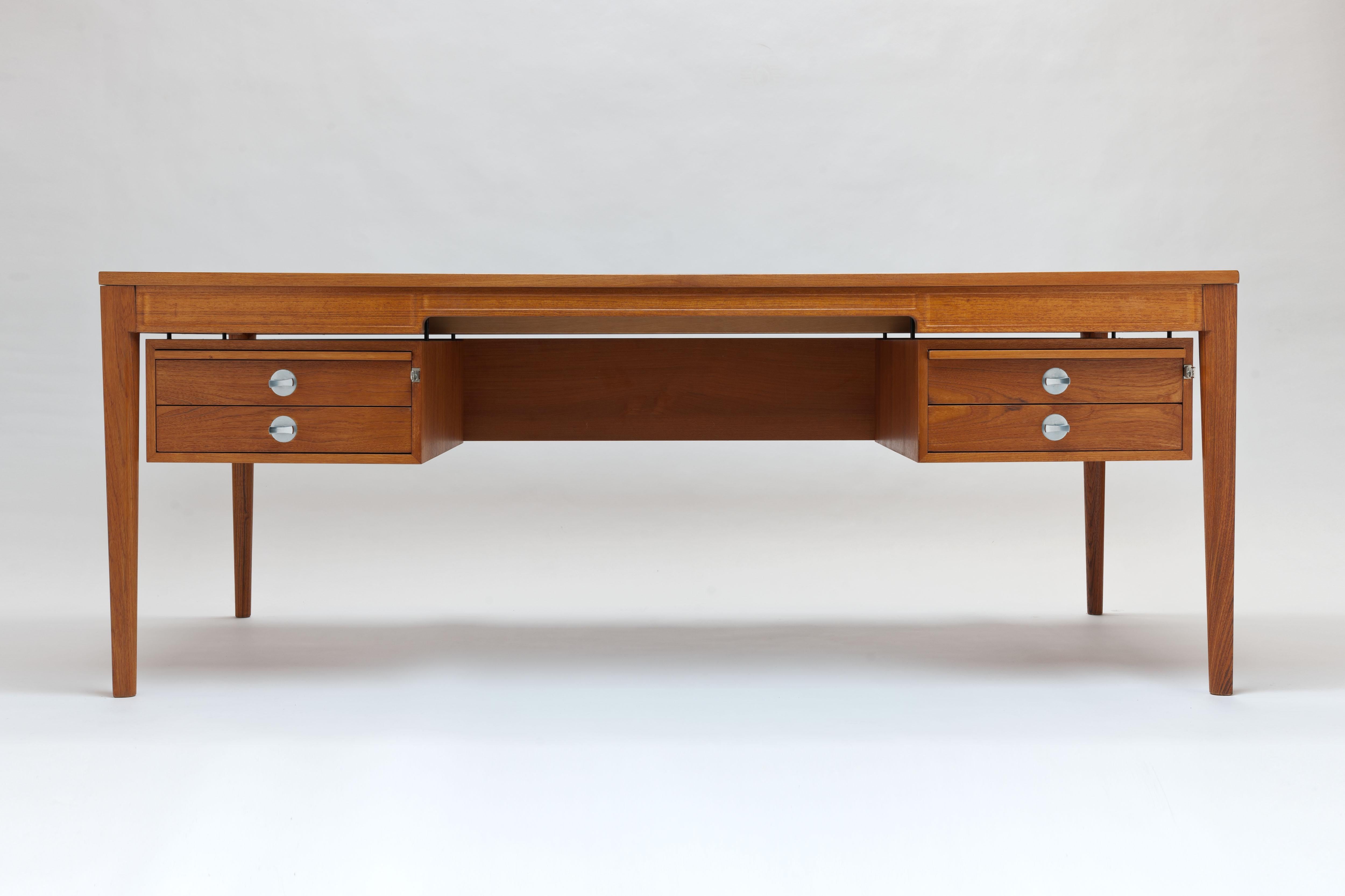 Danish Modern Finn Juhl 'Diplomat' Desk by France & Son, Denmark 6