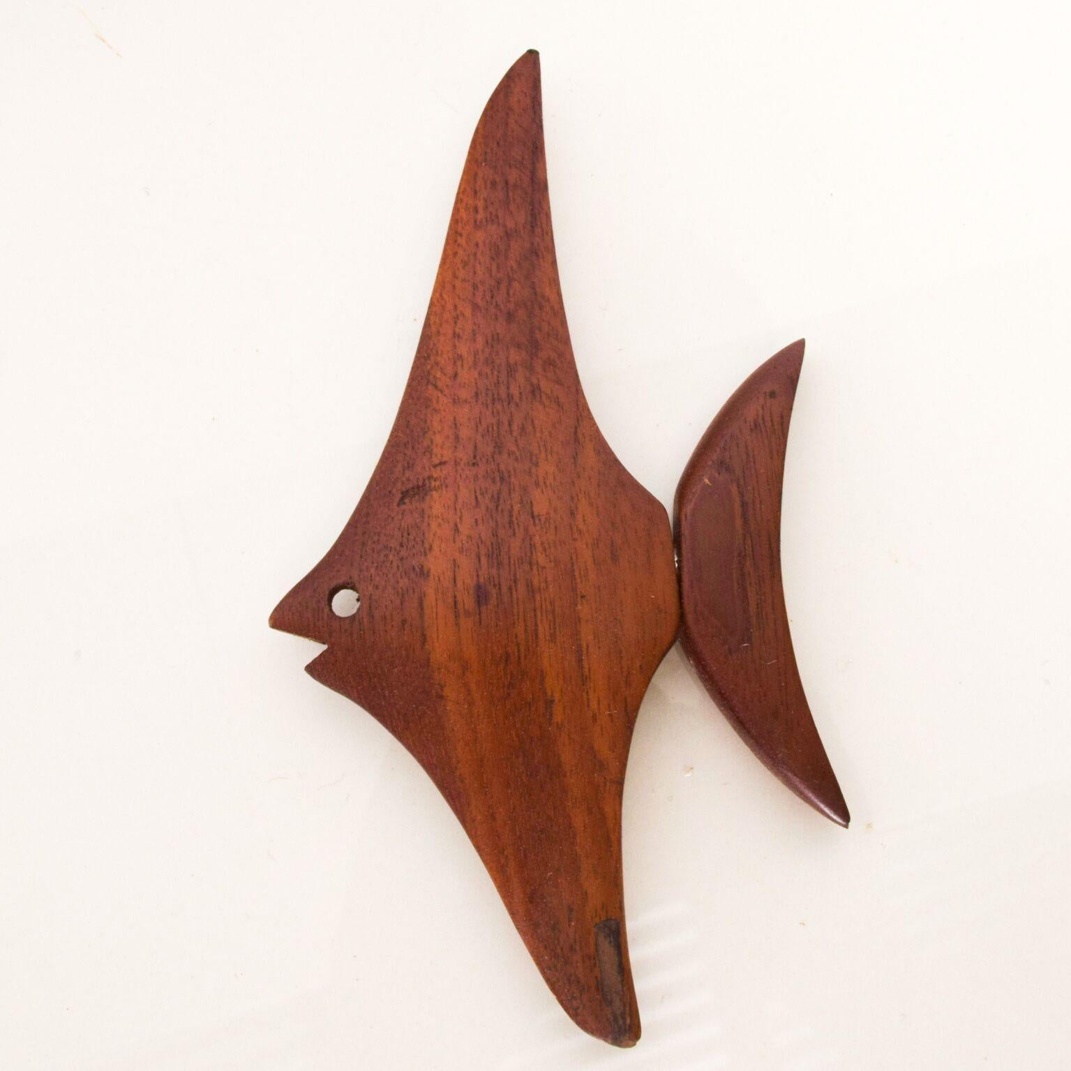 Danish Modern Fish Sculpture in Teak
In the style of Ernst Henriksen
Dimensions: 4 1/2