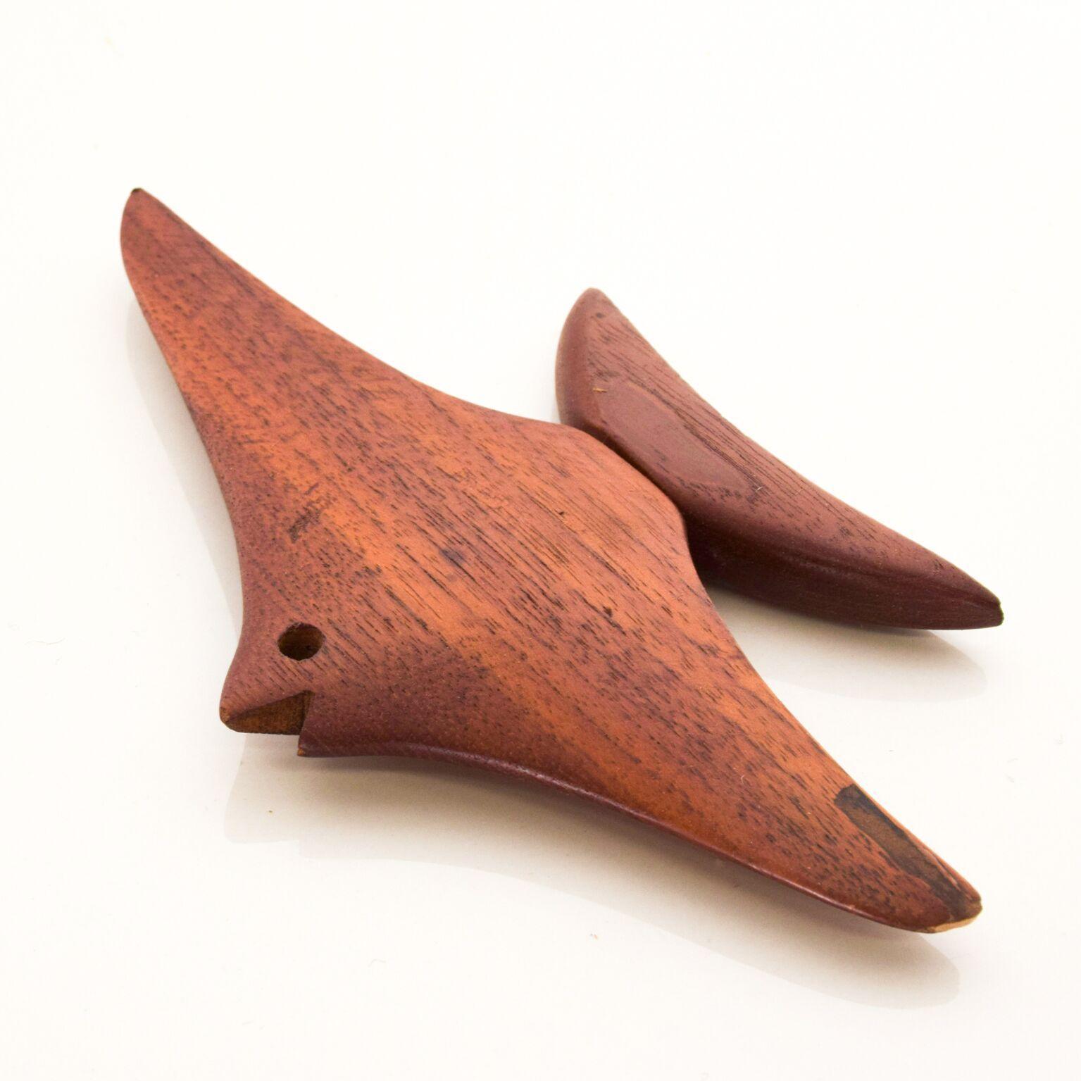 Scandinavian Modern 1960s Danish Modern Fish Sculpture in Teak