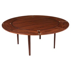 Danish Modern “Flip-Flap” Expanding Rosewood Dining Table by Dyrlund
