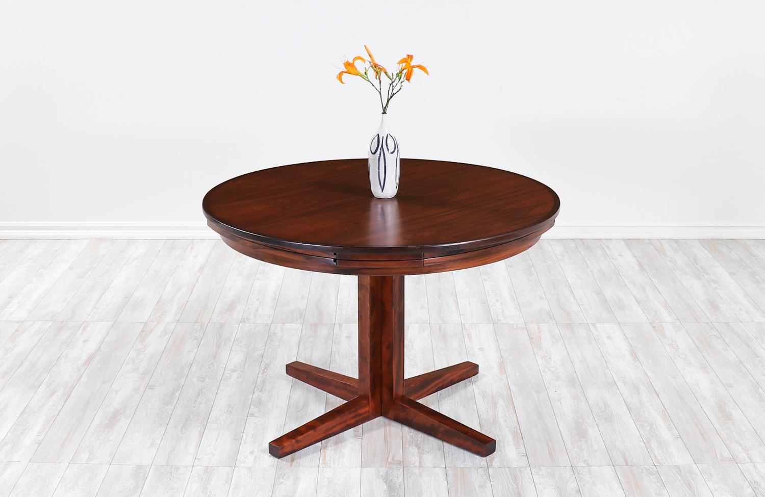 Mid-Century Modern Danish Modern “Flip-Flap” Rosewood Dining Table by Dyrlund