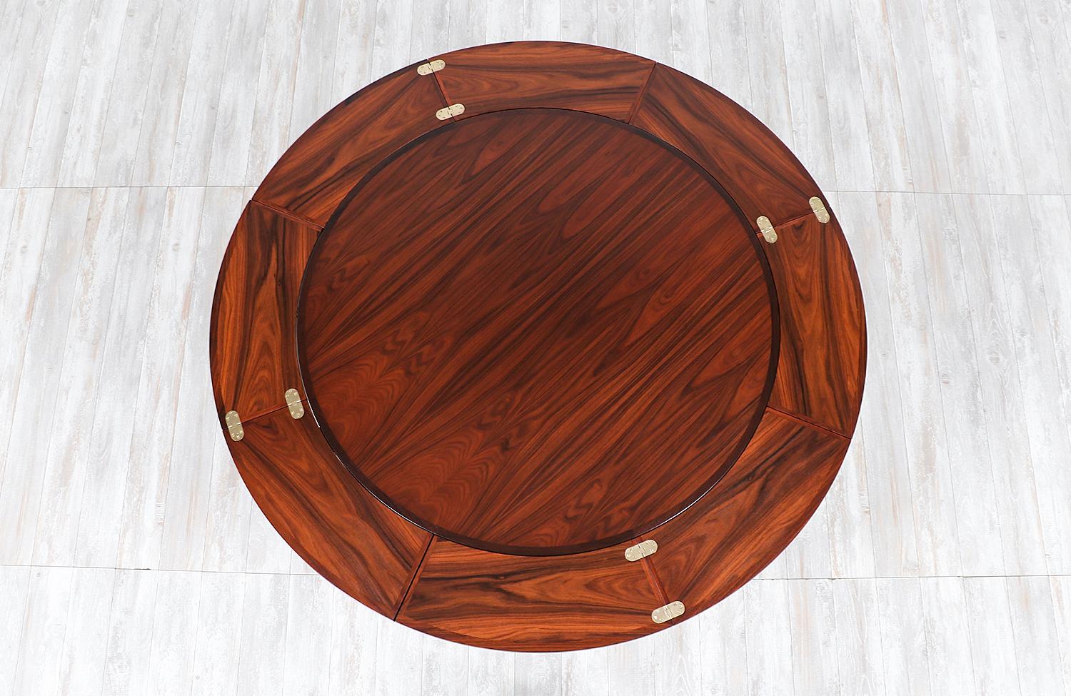 Danish Modern “Flip-Flap” Rosewood Dining Table by Dyrlund 1