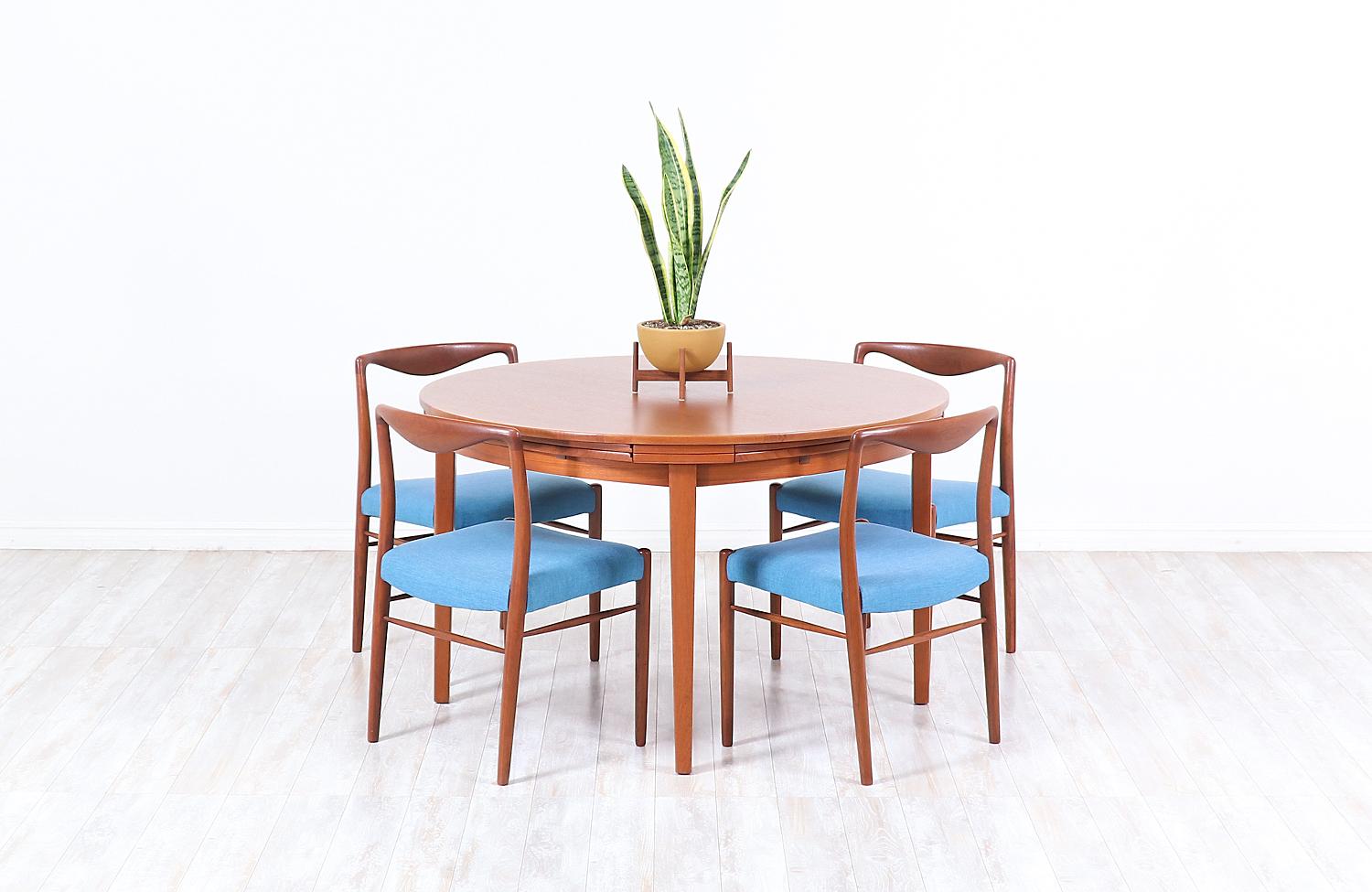 Mid-Century Modern Danish Modern “Flip-Flap” Teak Dining Table by Dyrlund
