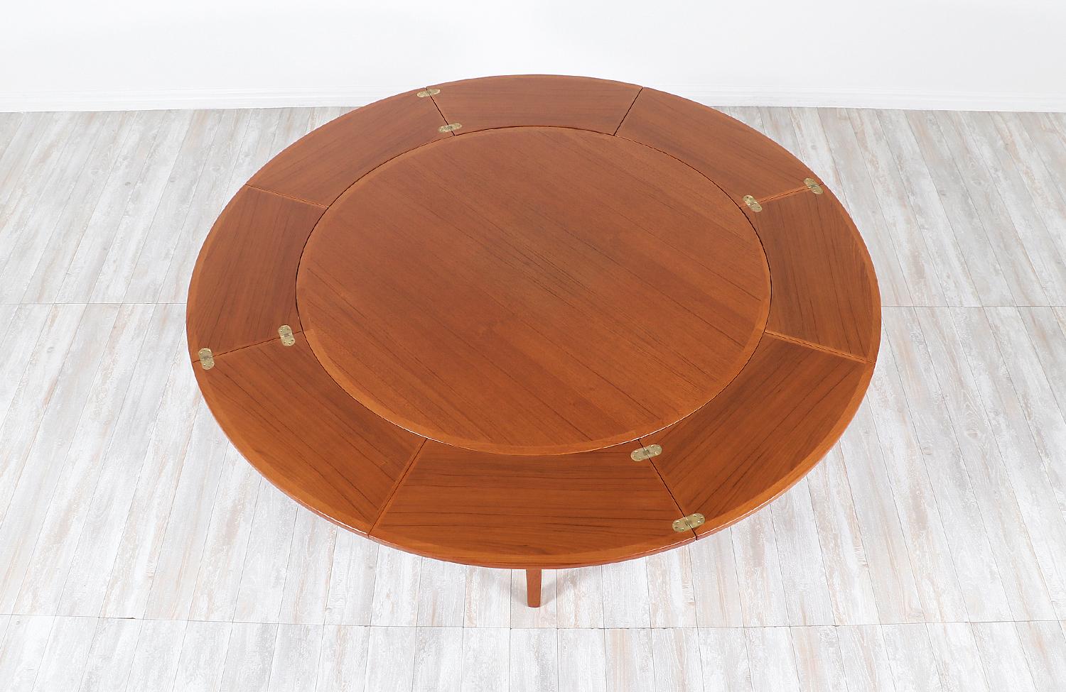 Danish Modern “Flip-Flap” Teak Dining Table by Dyrlund 3