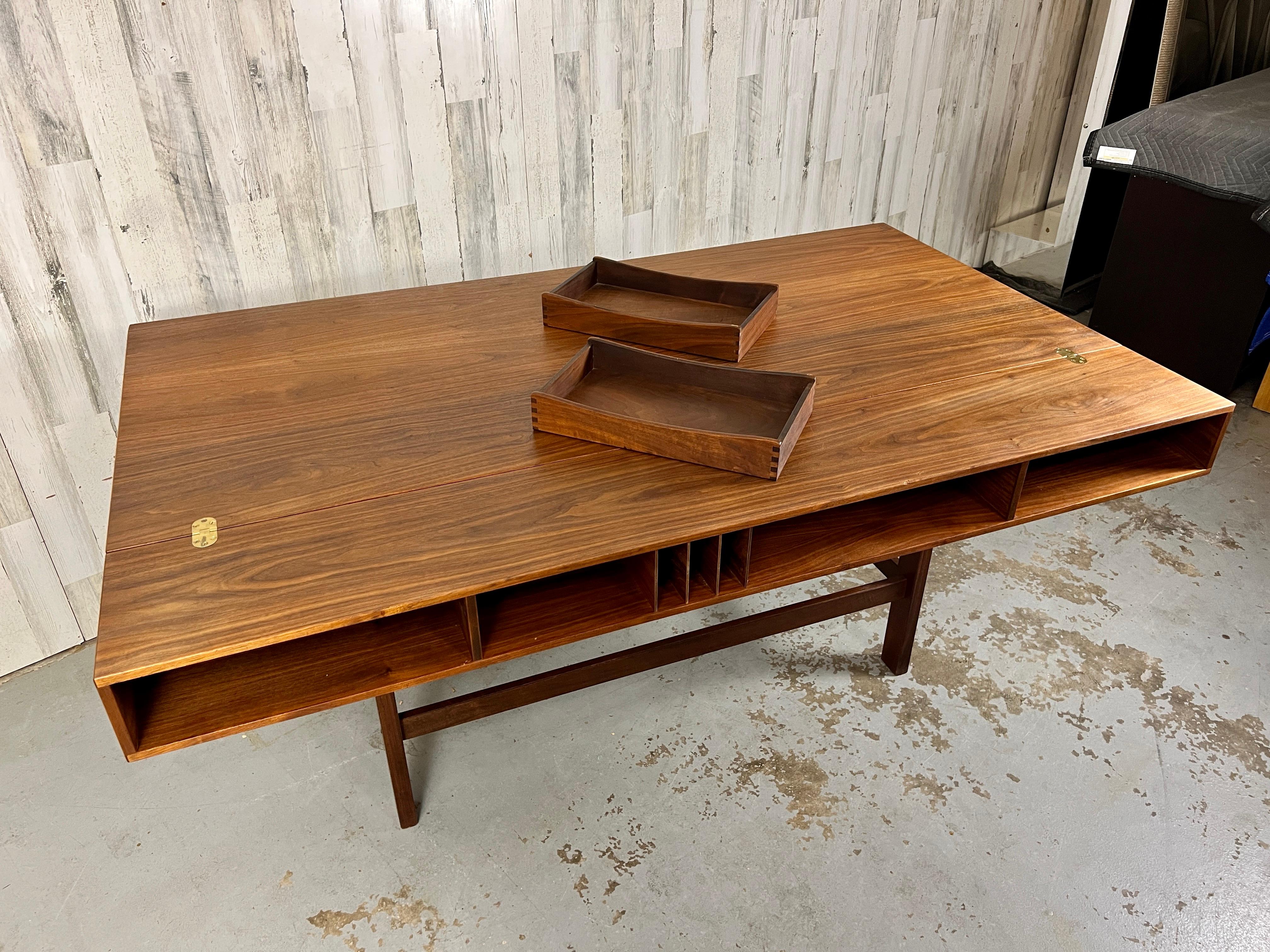 Danish Modern Flip Top Desk by Peter Lovig Nielsen 13