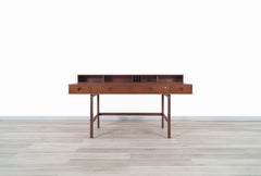 Danish Modern "Flip-Top" Executive Walnut Desk by Peter Løvig Nielsen