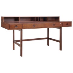 Danish Modern "Flip-Top" Executive Walnut Desk by Peter Løvig Nielsen