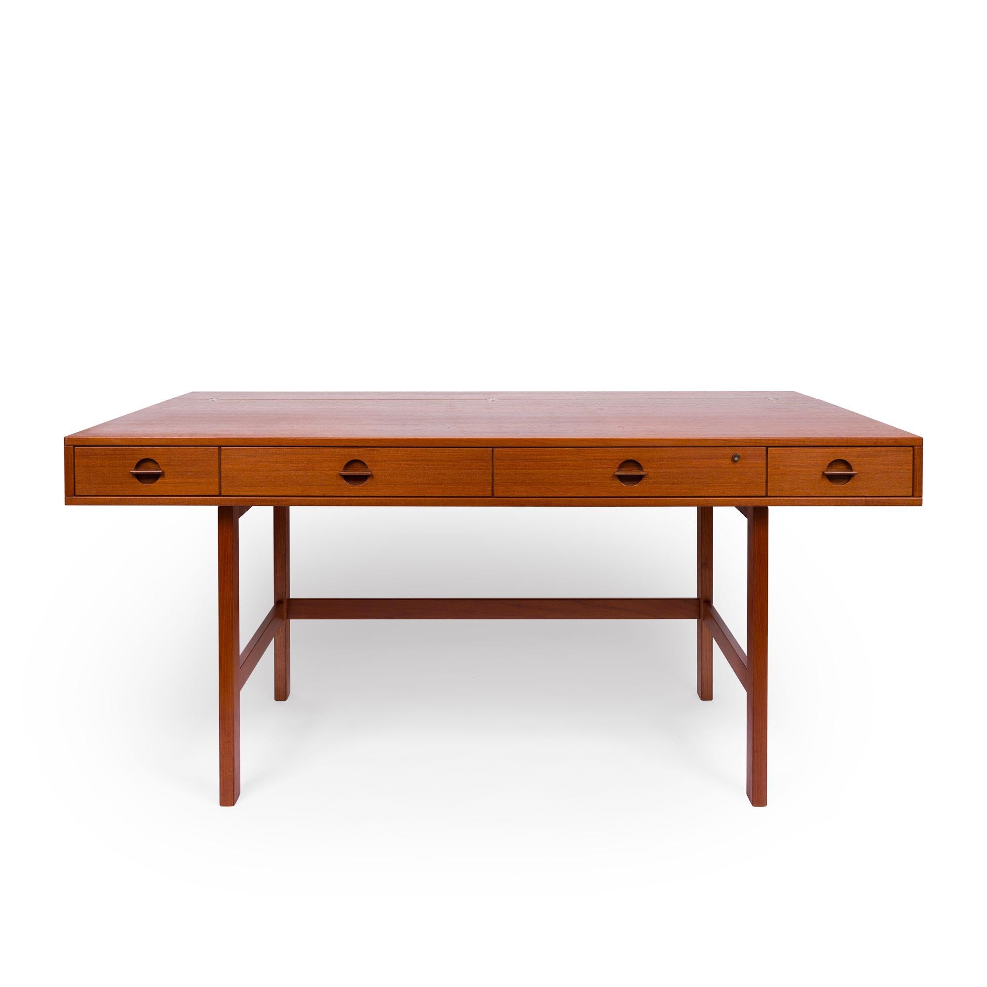 Mid-Century Modern Danish Modern Flip-Top Partners Desk by Peter Løvig Nielsen