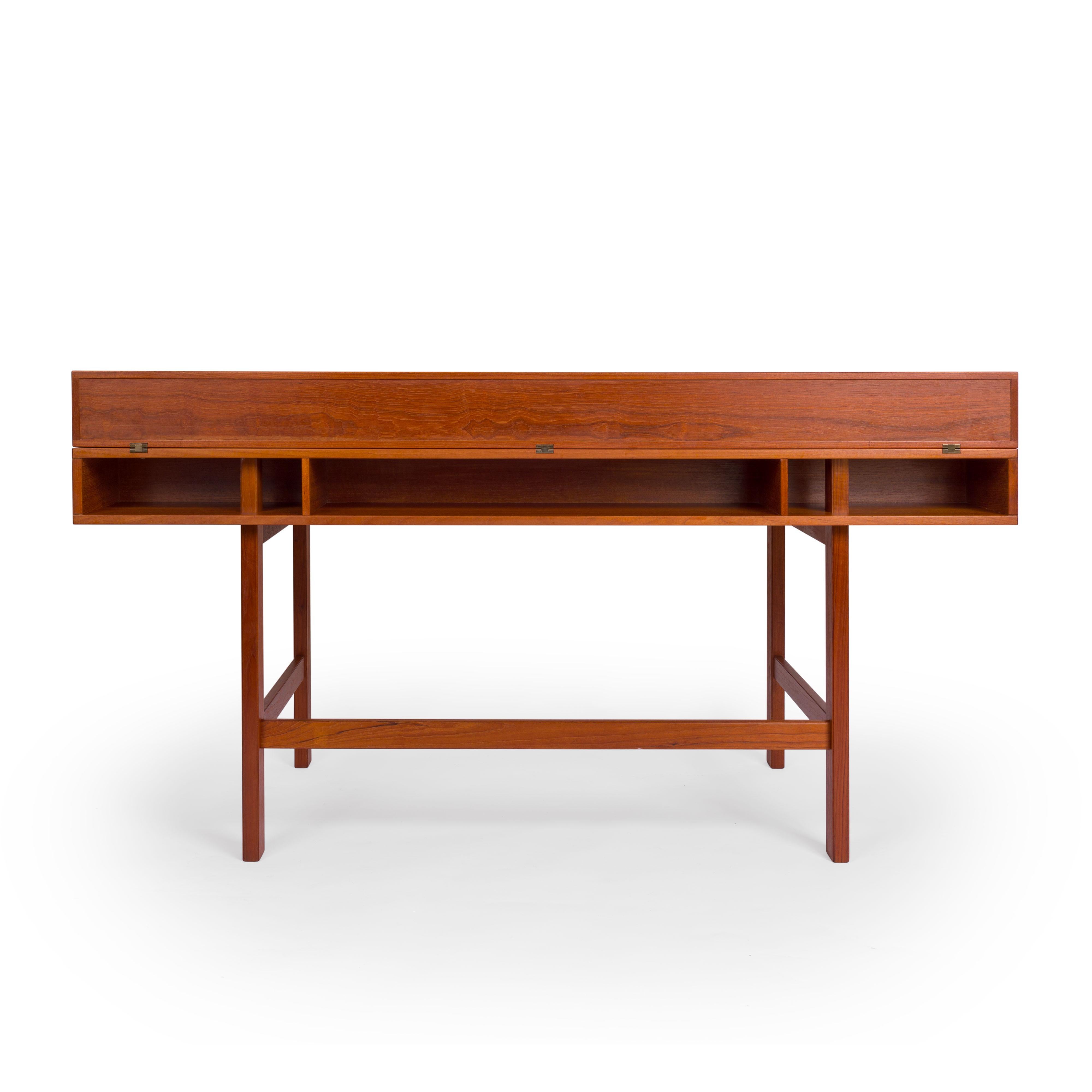 Danish Modern Flip-Top Partners Desk by Peter Løvig Nielsen 3