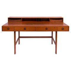 Danish Modern Flip-Top Partners Desk by Peter Løvig Nielsen