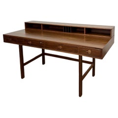 Danish Modern Flip-Top Partners Teak Desk by Peter Løvig Nielsen