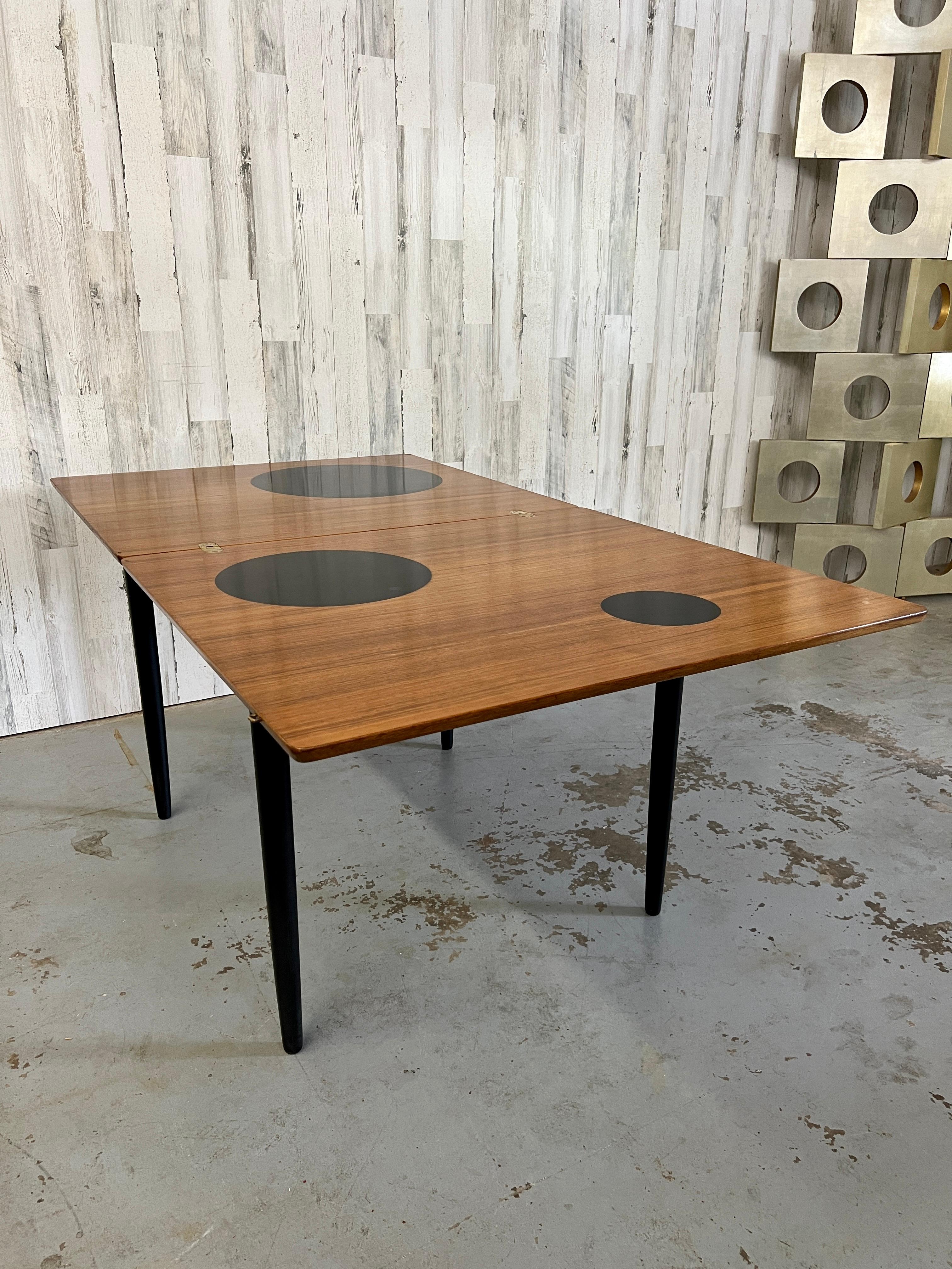 Danish Modern Flip Top Table at 1stDibs