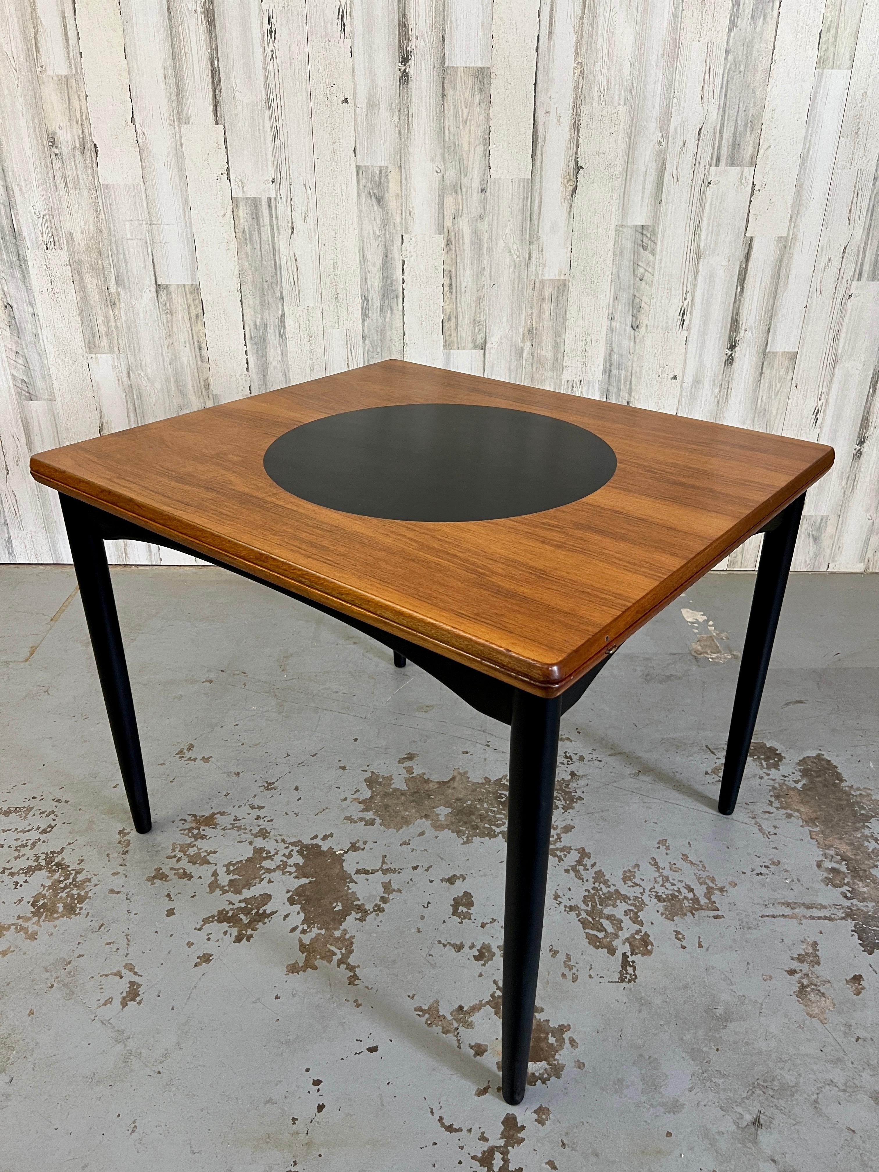 Danish Modern Flip Top Table at 1stDibs