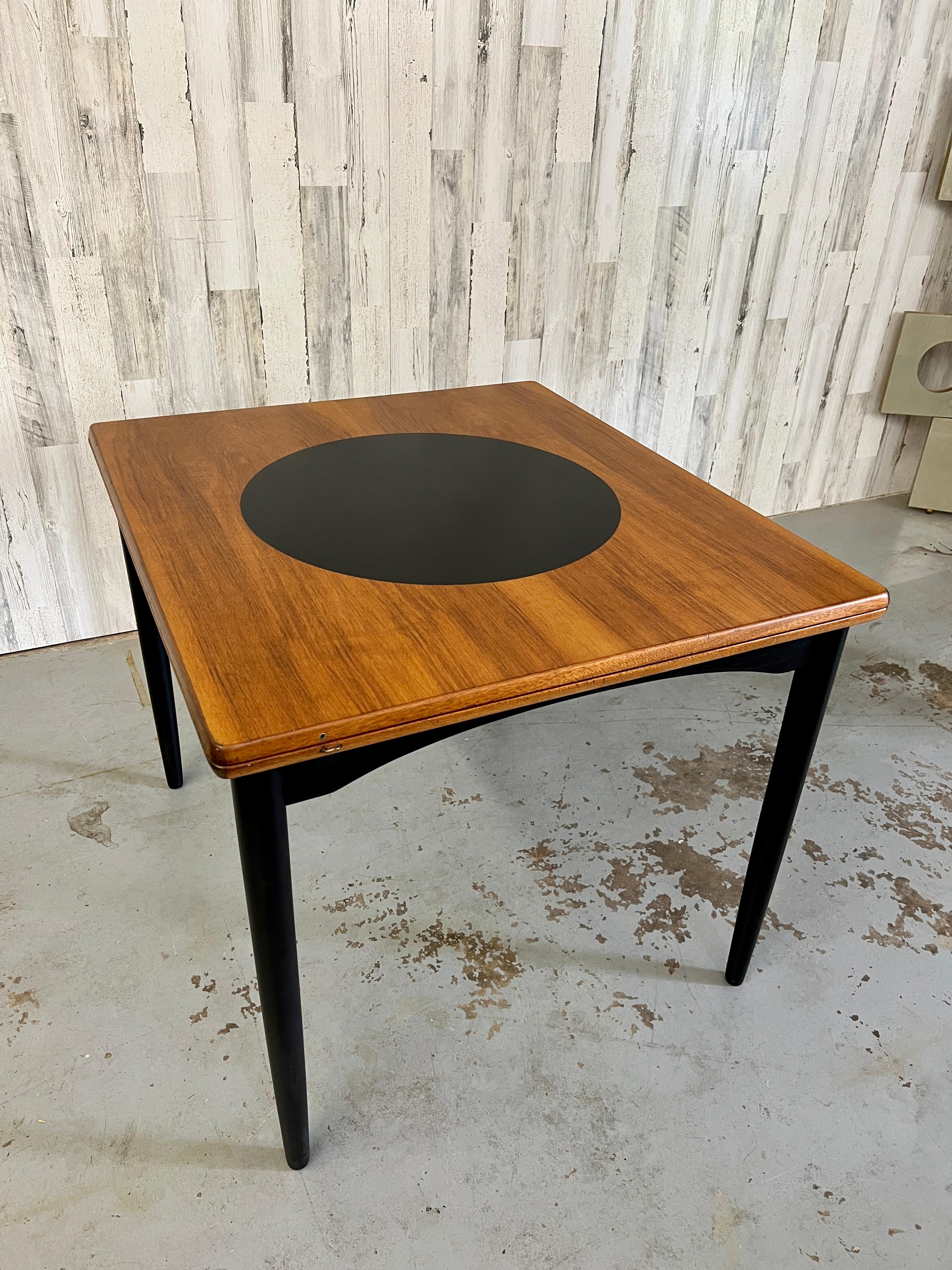 20th Century Danish Modern Flip Top Table 