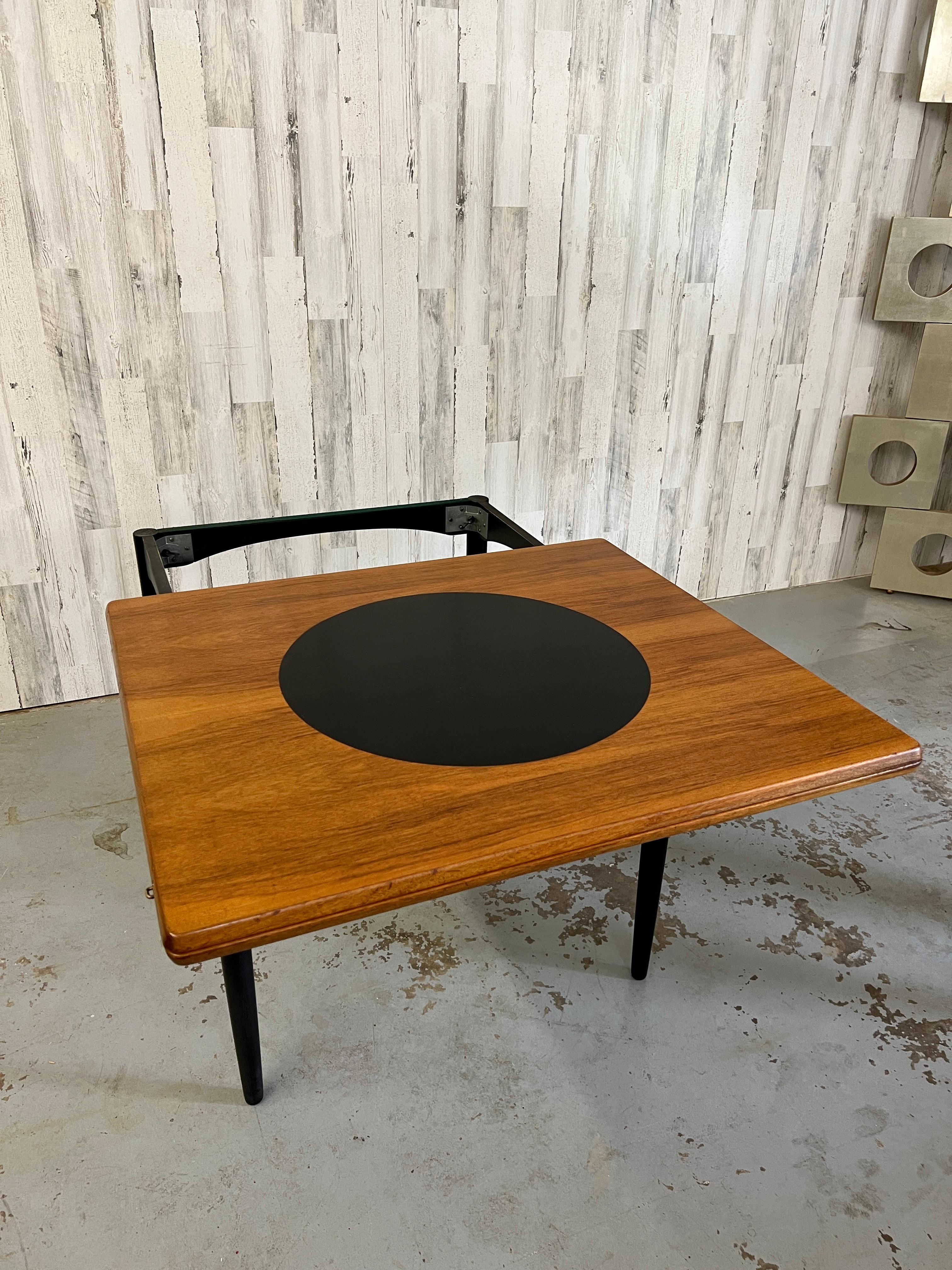 Danish Modern Flip Top Table  1