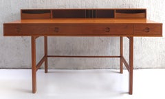 Danish Modern Flip-Top Teak Desk by Jens Quistgaard for Peter Løvig Nielsen