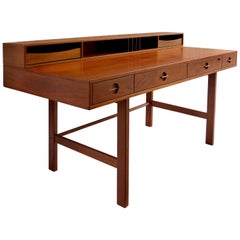 Vintage Danish Modern Flip-Top Teak Desk by Jens Quistgaard for Peter Løvig Nielsen