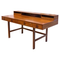 Vintage Danish Modern Flip-Top Teak Desk by Jens Quistgaard for Peter Løvig Nielsen
