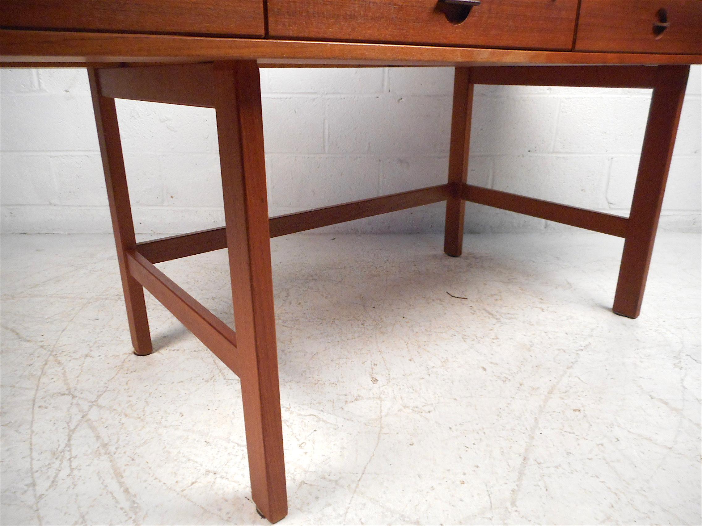 Danish Modern Flip Top Teak Desk by Jens Quistgaard at 1stDibs