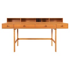 Dänischer moderner dänischer „Flip Top“-Schreibtisch aus Teakholz von Peter Lvig Nielsen