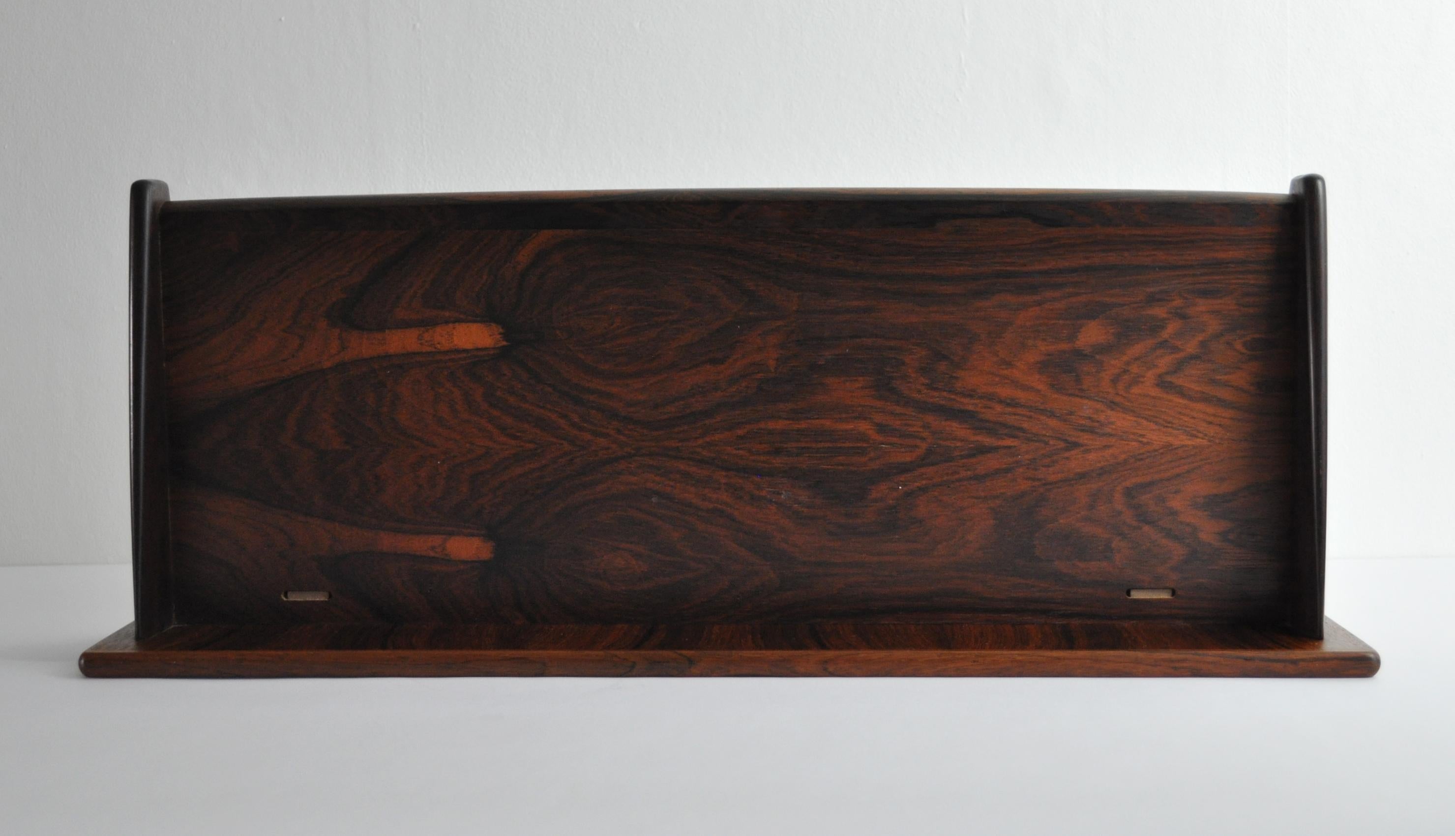 Danish Modern Floating Console in Brazillian Rosewood, 1960s 5