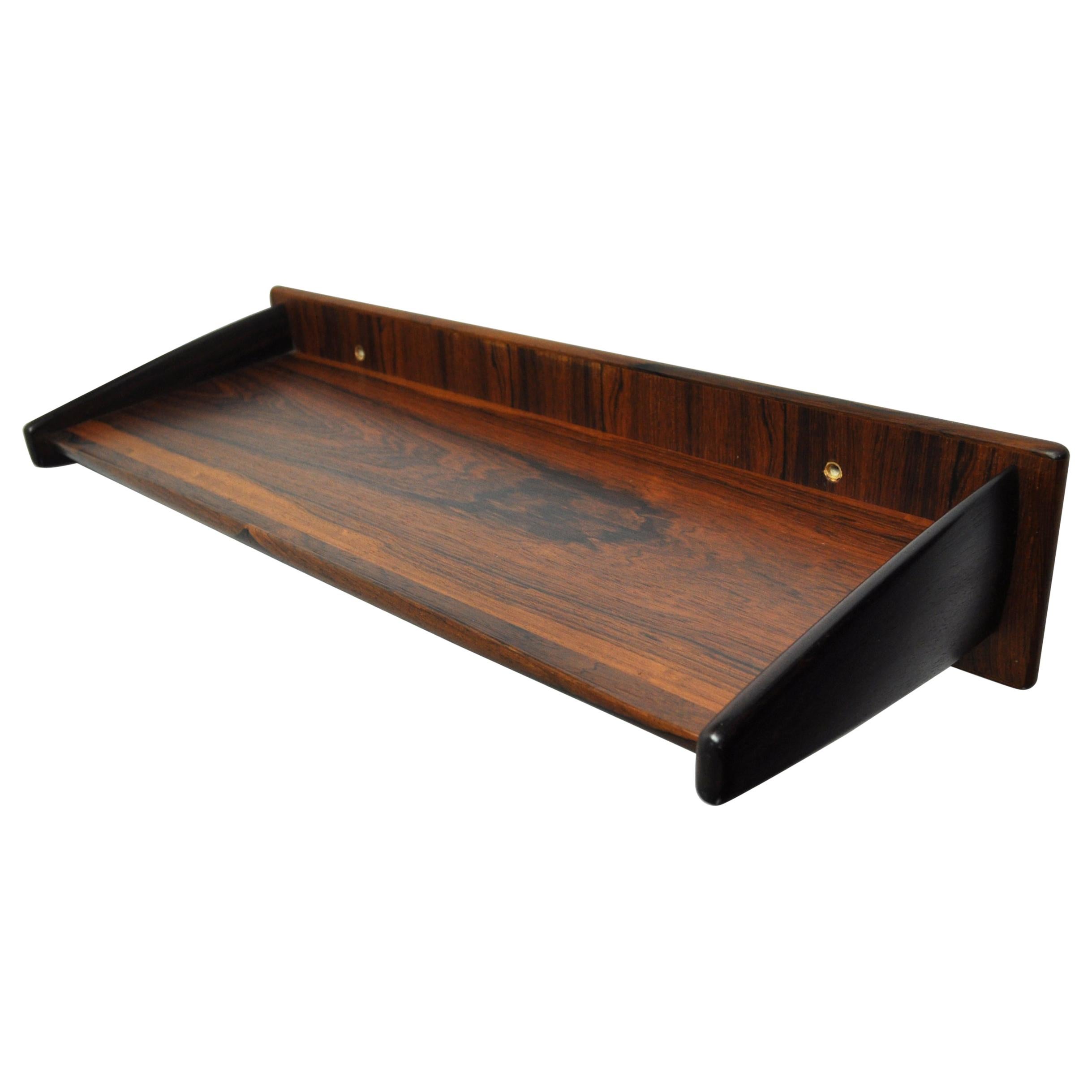 Danish Modern Floating Console in Brazillian Rosewood, 1960s