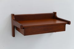 Danish Modern Floating Console in Teak by Kai Kristiansen, 1960s.