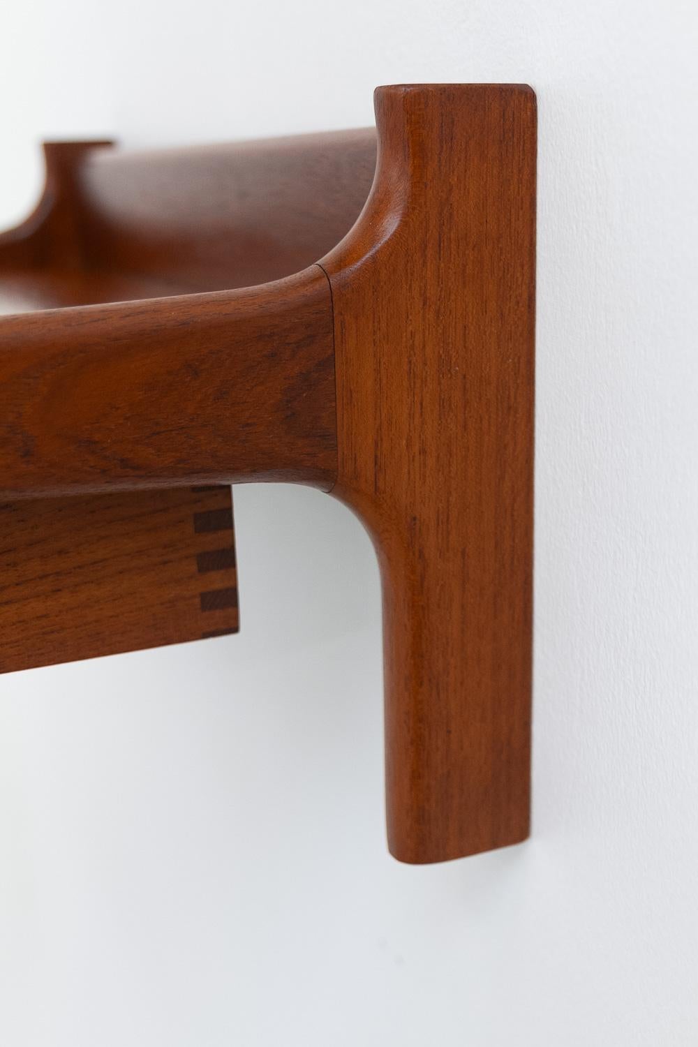 Danish Modern Floating Console in Teak by Kai Kristiansen, 1960s. 2