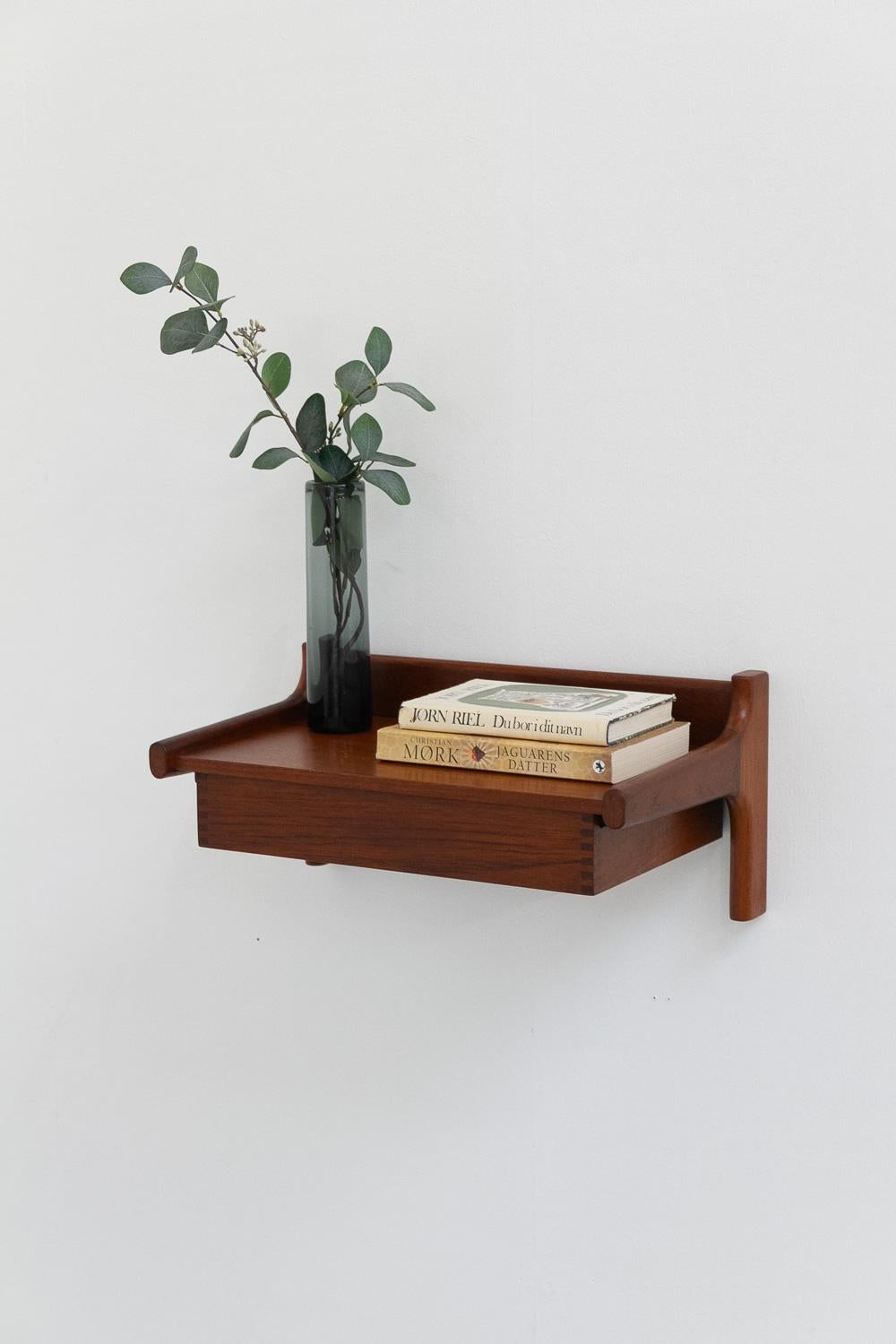 Danish Modern Floating Console in Teak by Kai Kristiansen, 1960s. 4