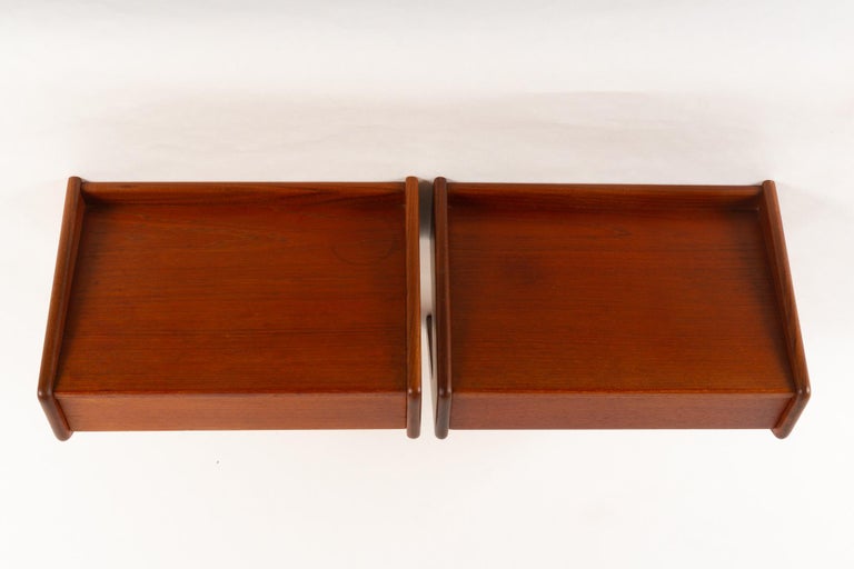 Danish Modern Floating Teak Shelves by Ølholm 1960s Set of 2 at 1stDibs teak shelves 2