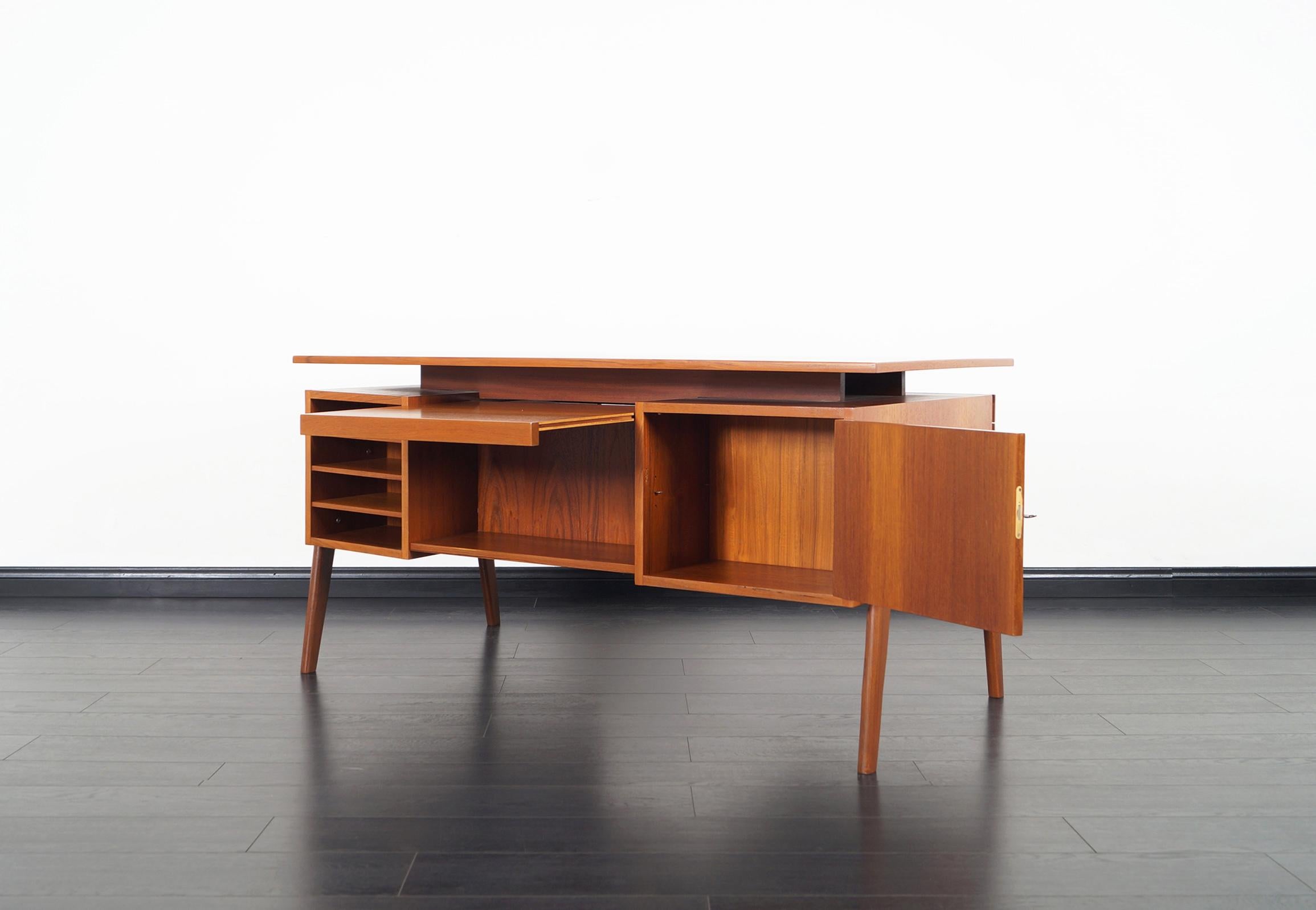 Danish Modern Floating Top Desk 1