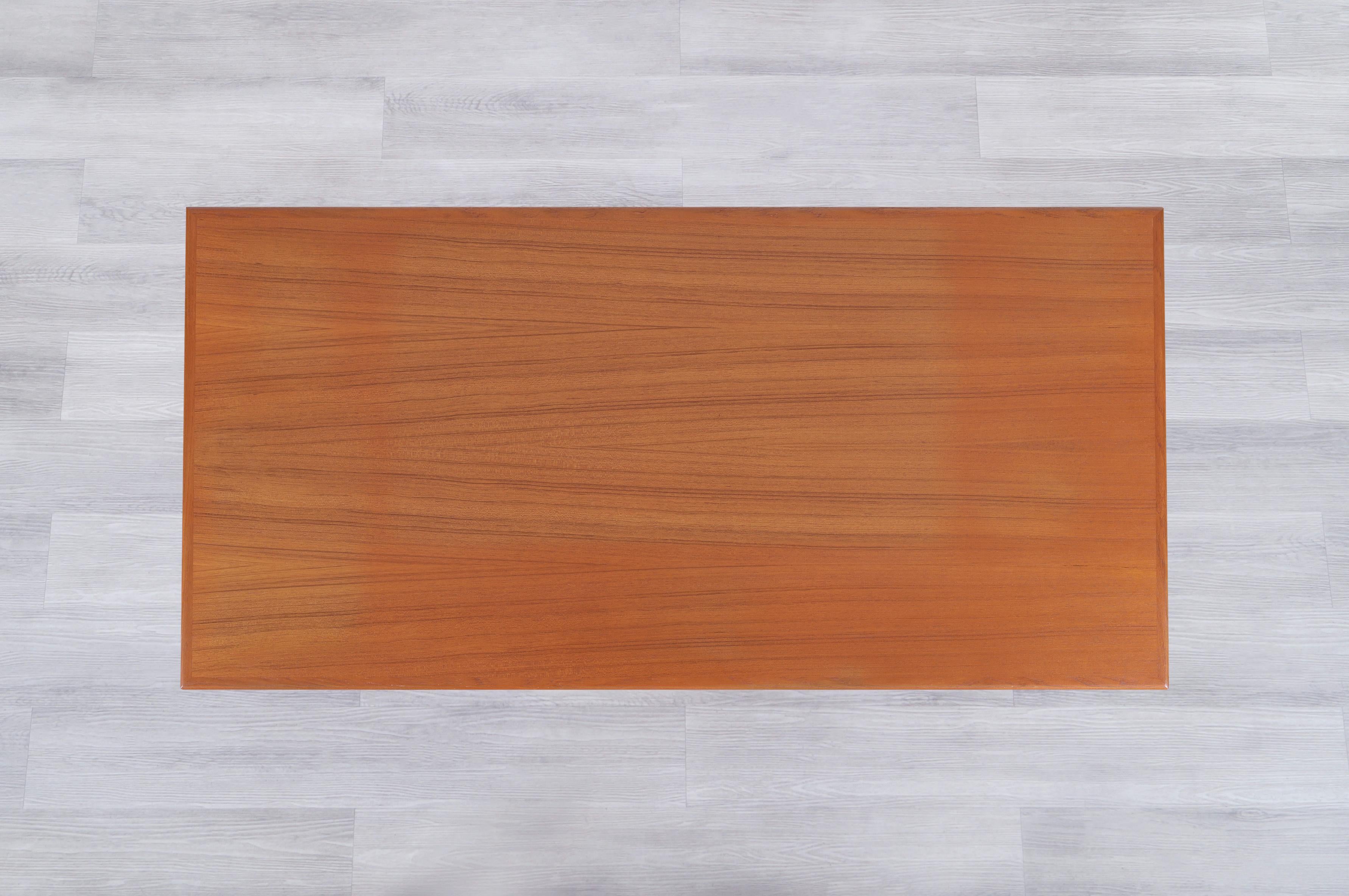 Danish Modern Floating Top Teak Desk by G.V. Møbler 2