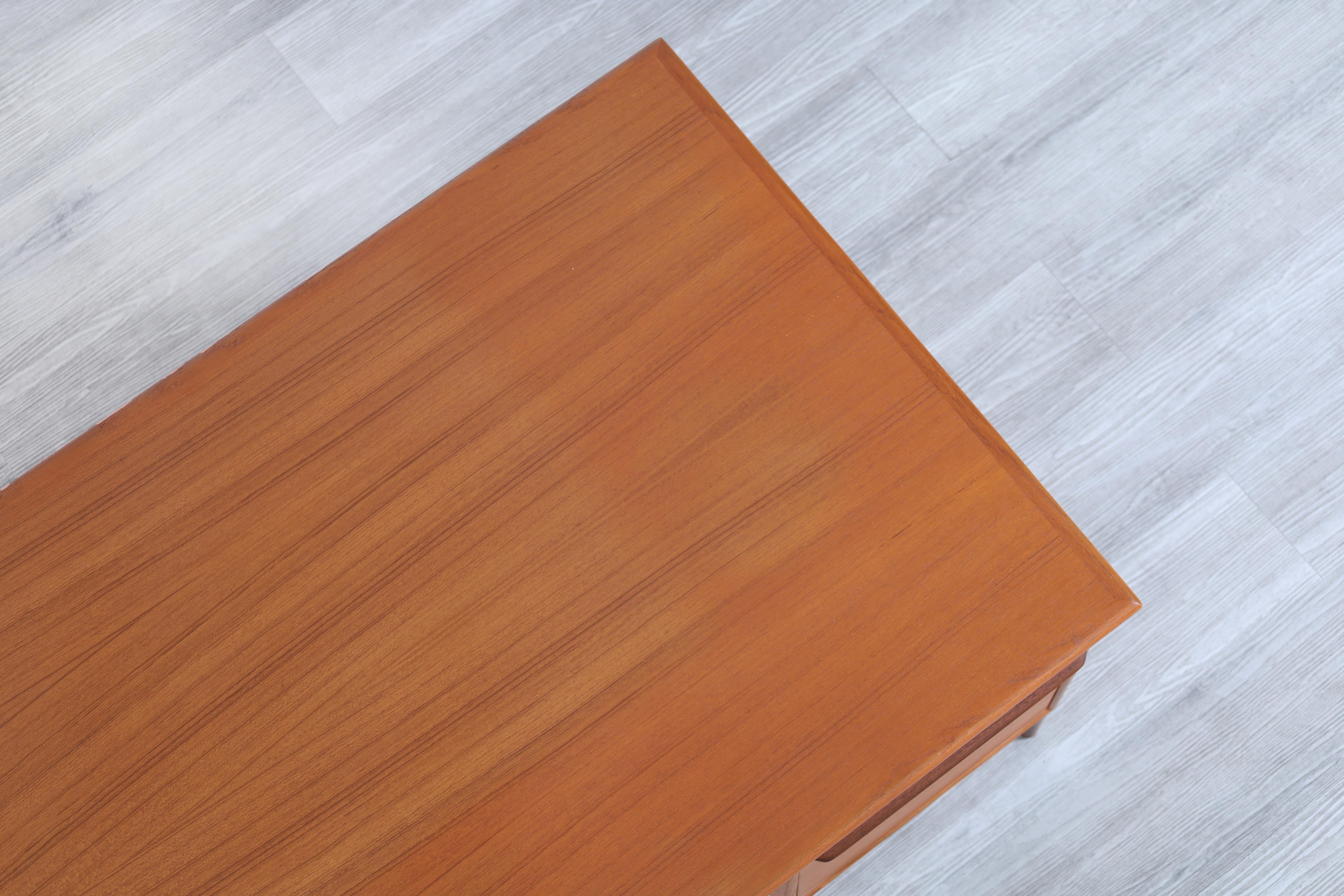 Danish Modern Floating Top Teak Desk by G.V. Møbler 4