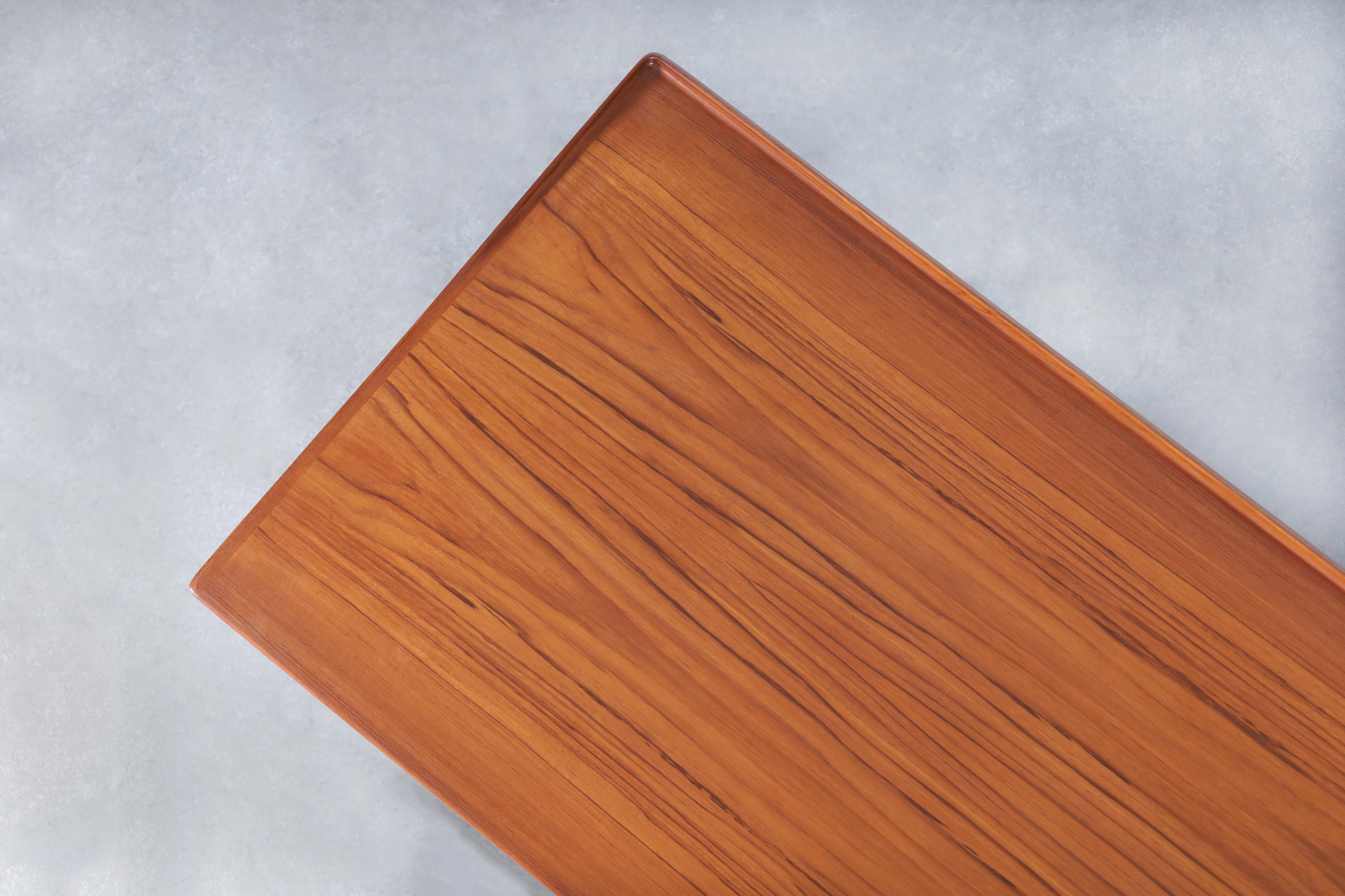 Danish Modern Floating Top Teak Desk by Peter Løvig Nielsen 6