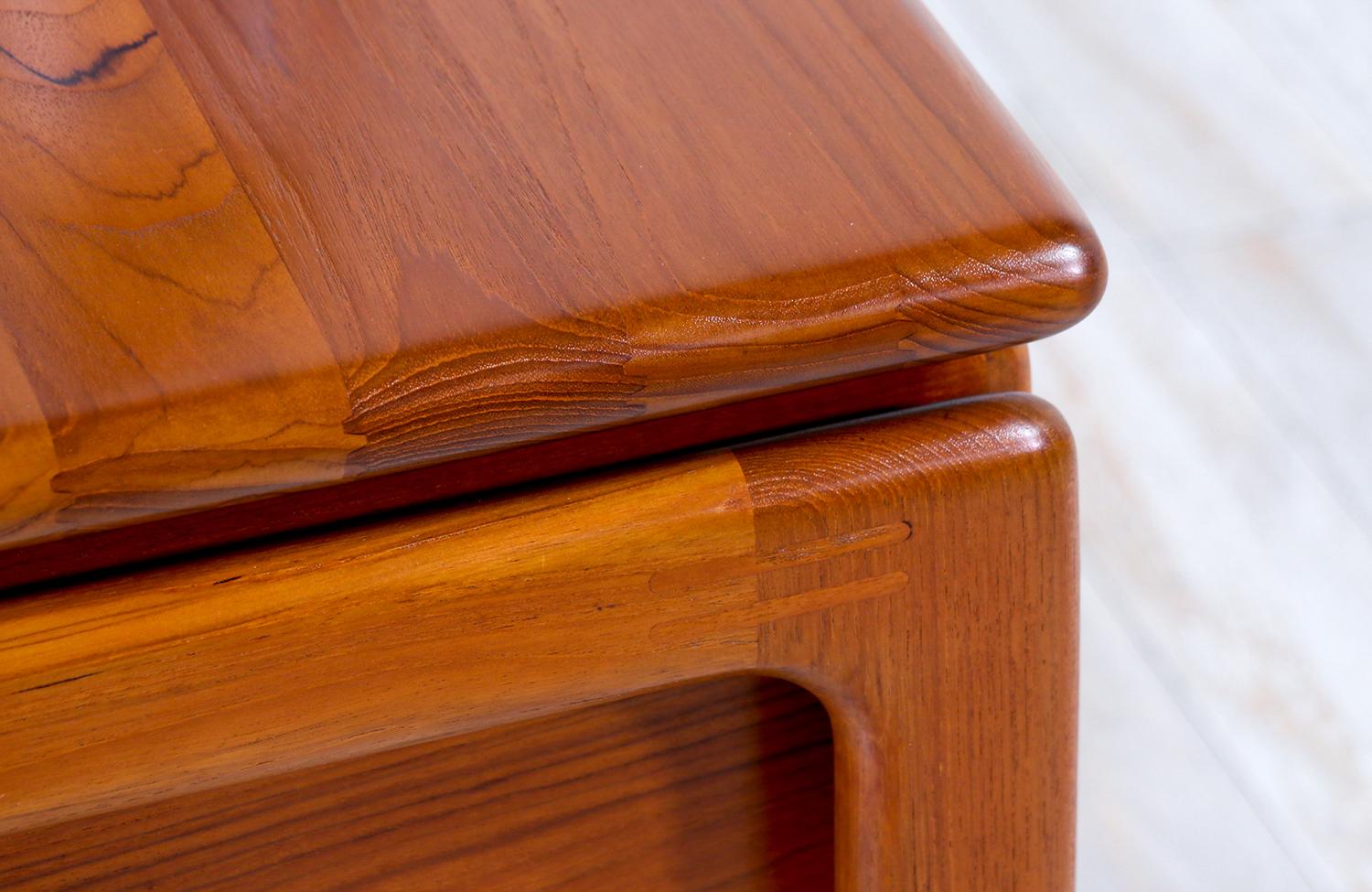 Dänischer moderner schwebender teak-schreibtisch mit bücherregal by Dyrlund 4