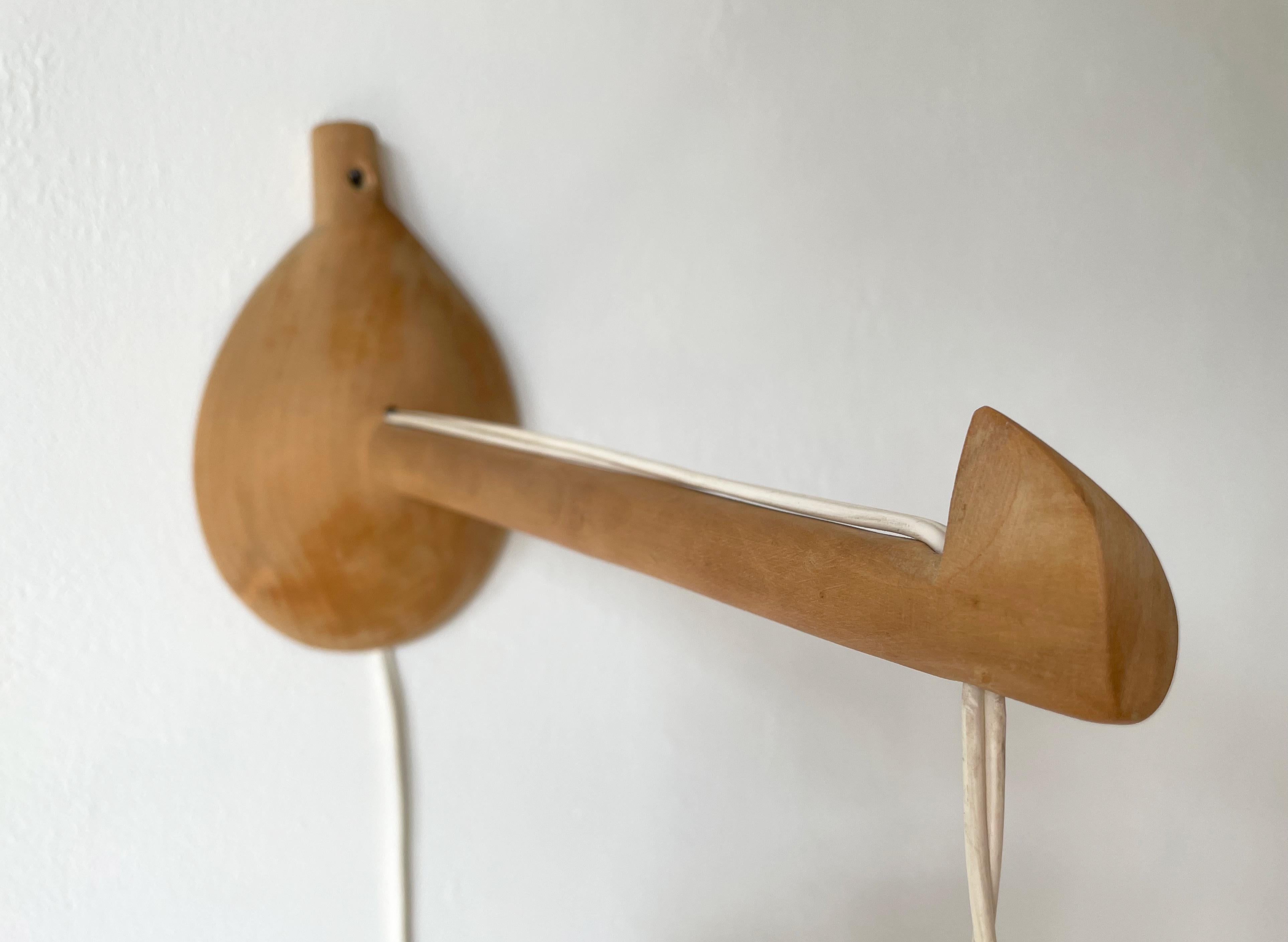 Danish Modern Fog & Morup Style Papercord Wall Light, 1950s For Sale 2