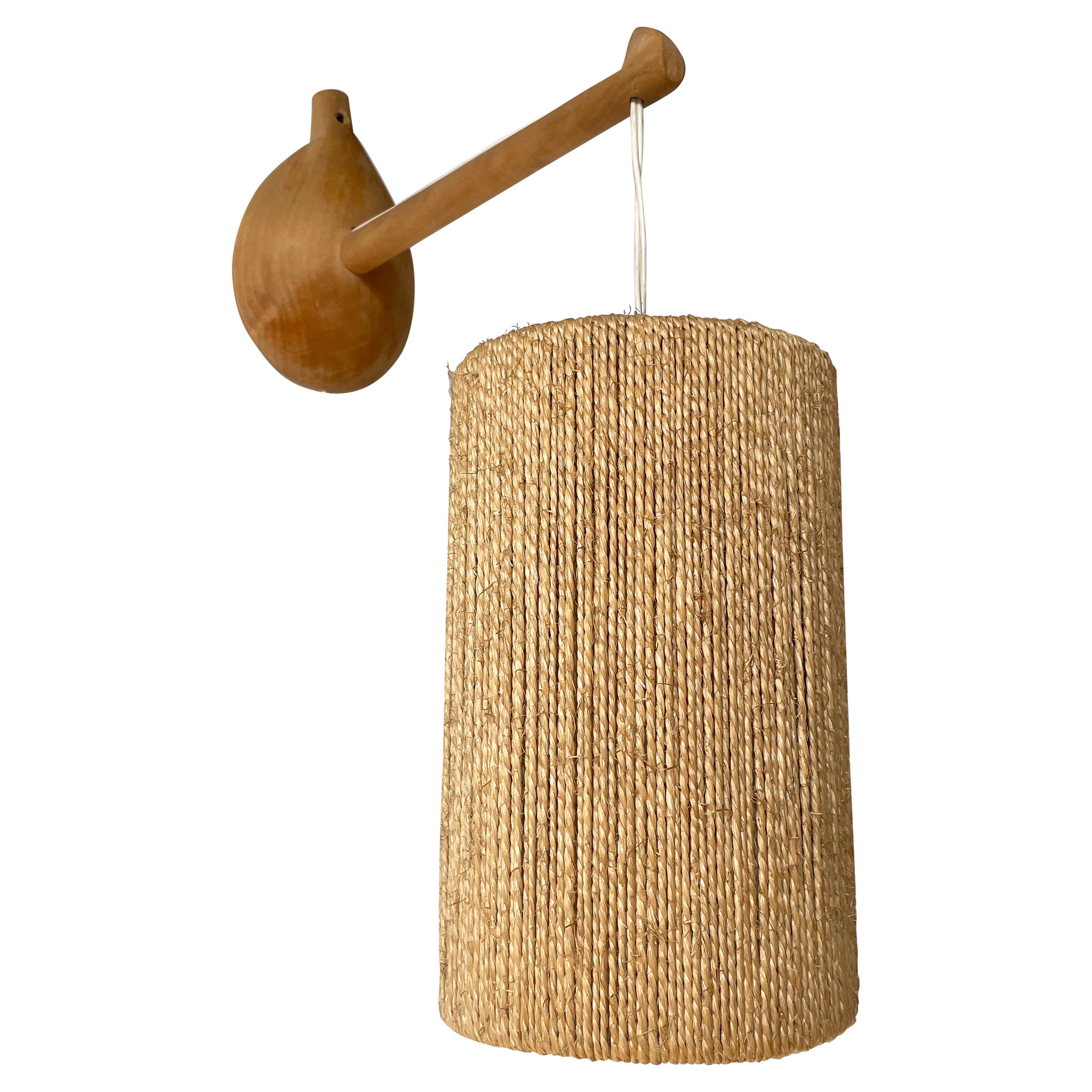 Applique murale danoise moderne en cordon de verre de style Fog & Morup, années 1950 en vente