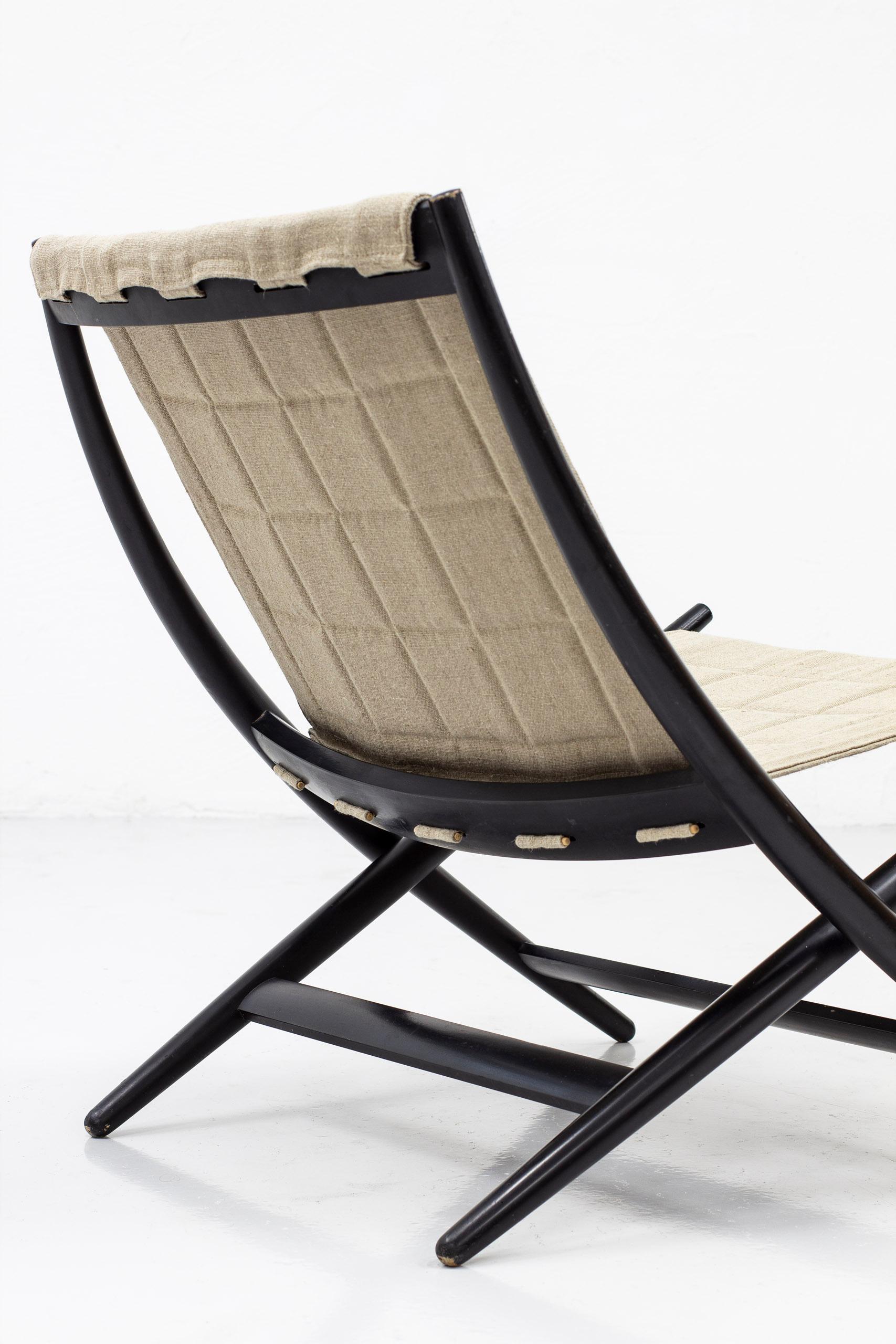 Mid-20th Century Danish Modern Folding Chair by John Hagen and Cabinetmaker I Christiansen