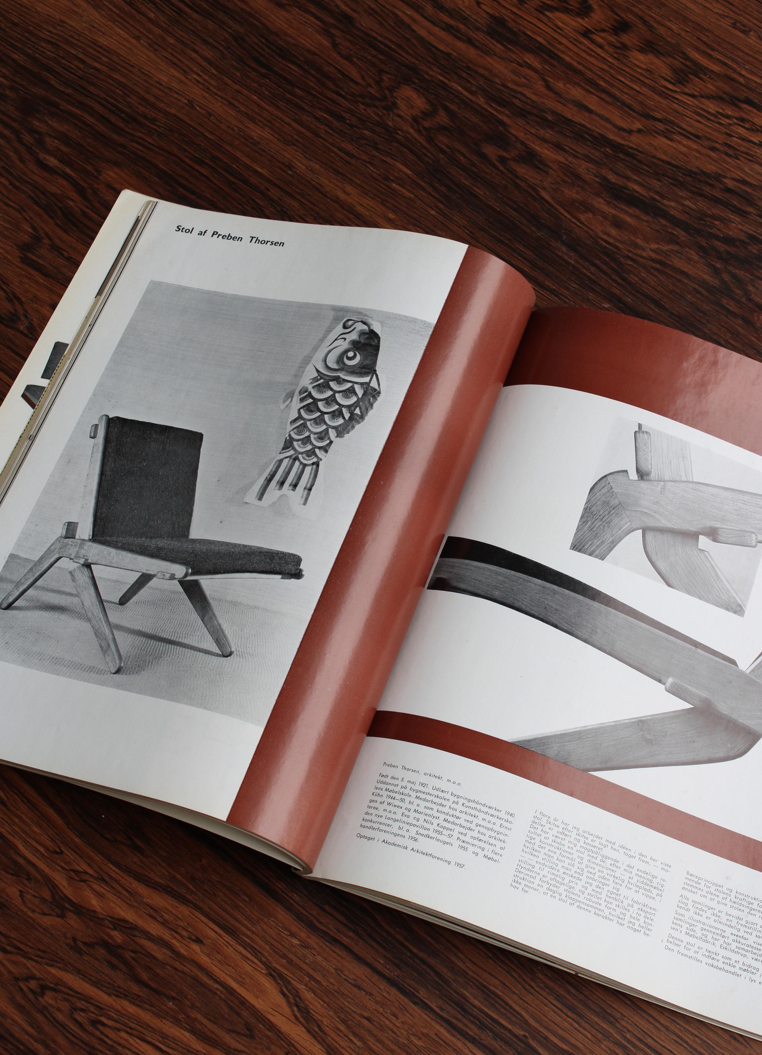 Danish Modern Folding Chair in Oak and Natural Sheepskin, Preben Thorsen, 1950s For Sale 12