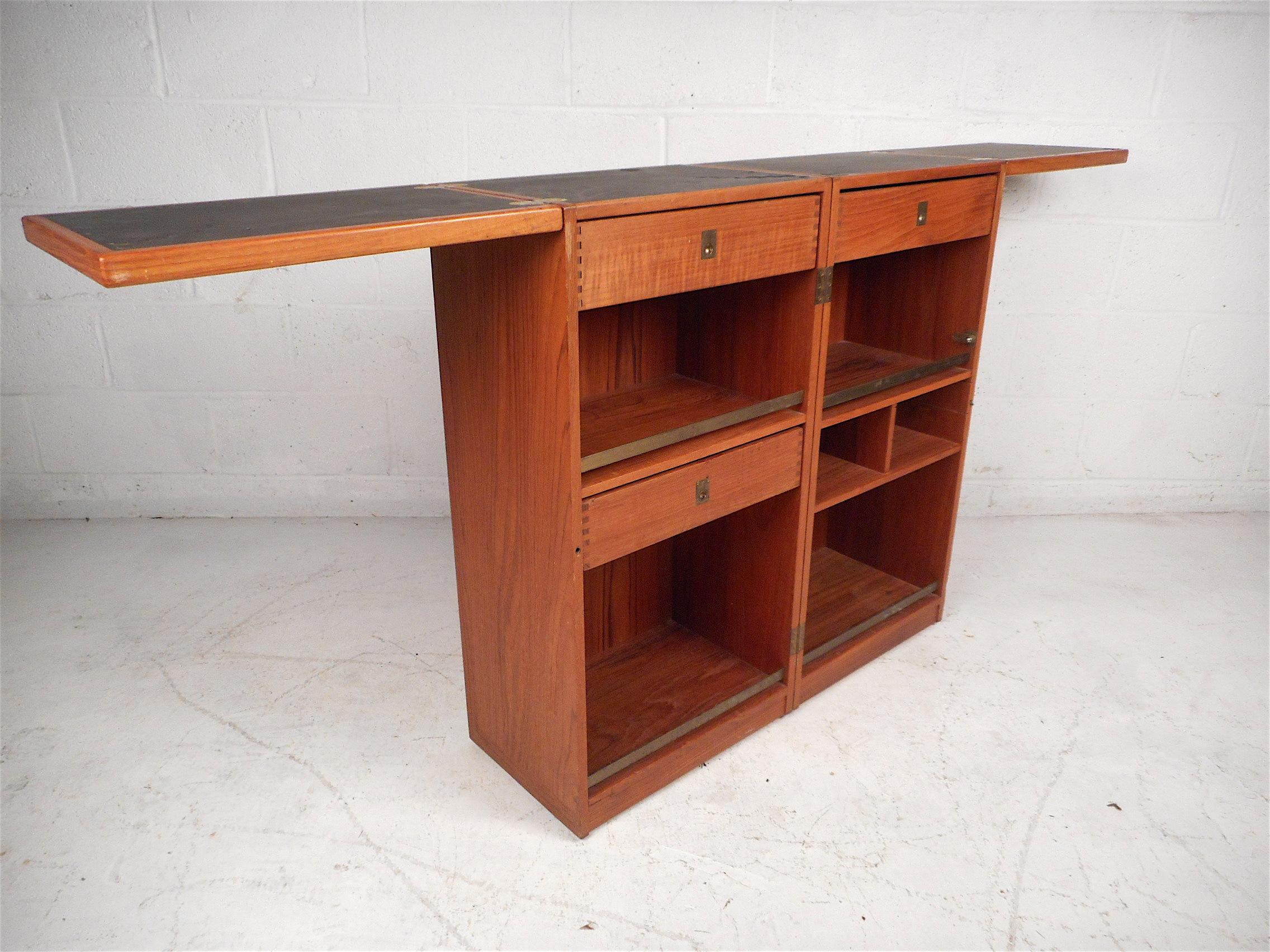 Mid-Century Modern Danish Modern Folding Dry Bar by Reno Wahl Iversen