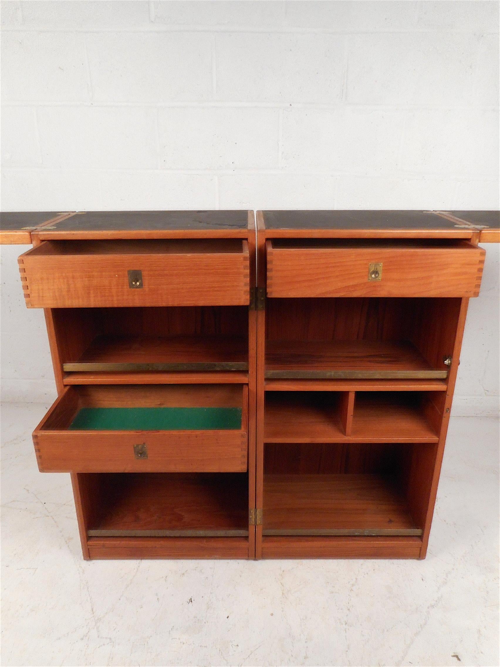 Mid-20th Century Danish Modern Folding Dry Bar by Reno Wahl Iversen