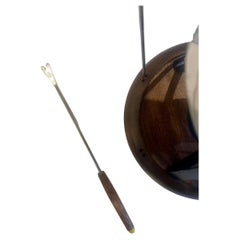 Danish Modern Fondue Pot 1970's Never Used with Forks Complete Set