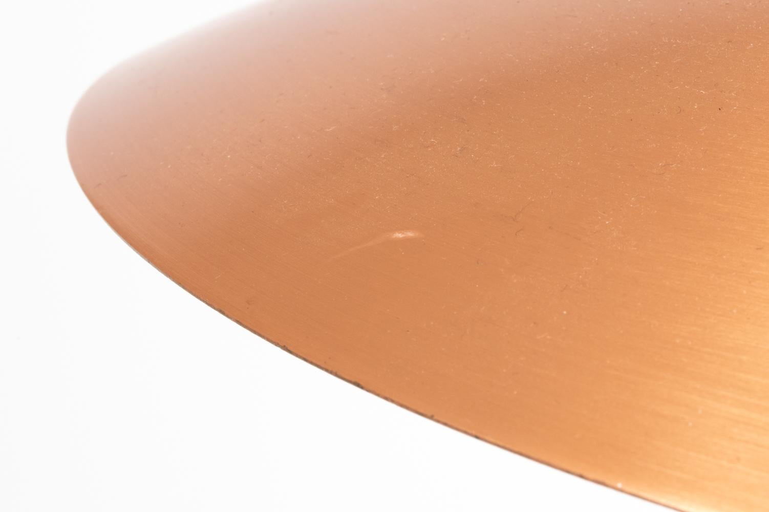 Lámpara colgante danesa moderna Form-Light de cobre, años 70 3